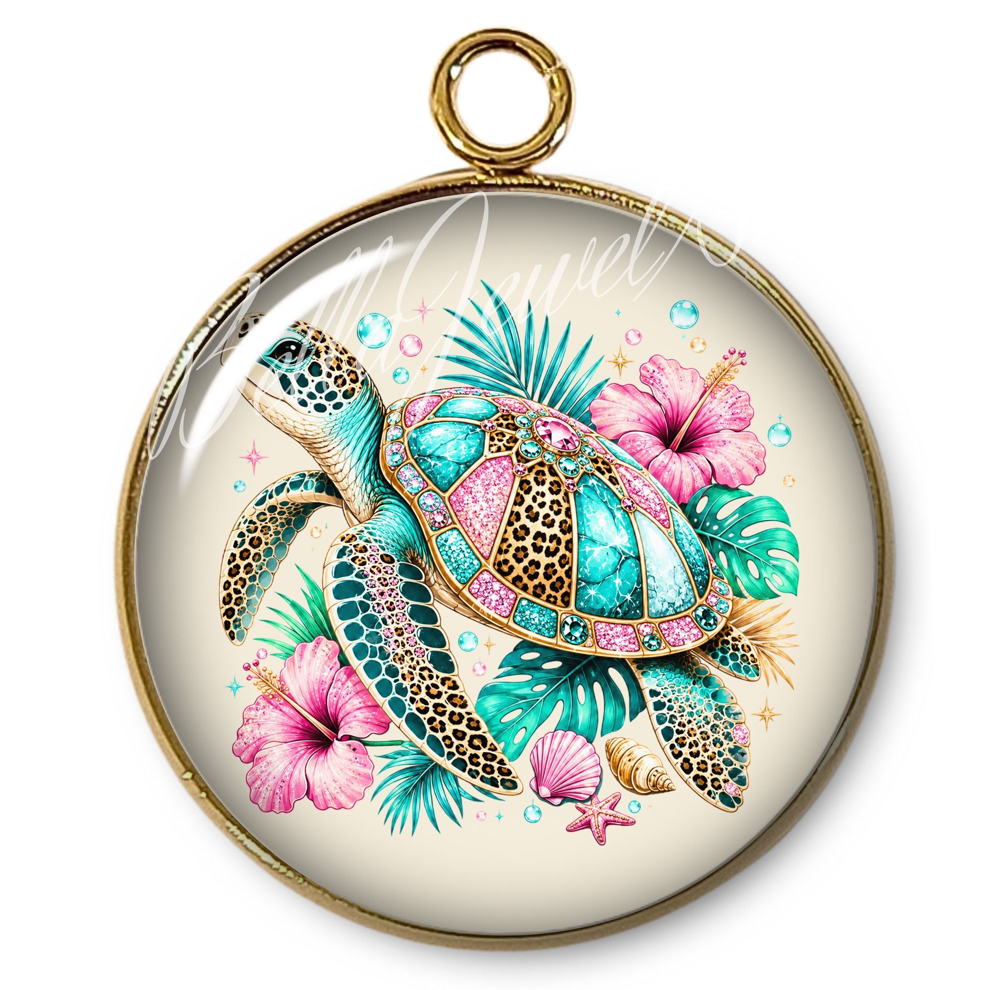 ARTSHOP Pendentifs Intemporel Tortue pendentif x1 plaqué or 24K