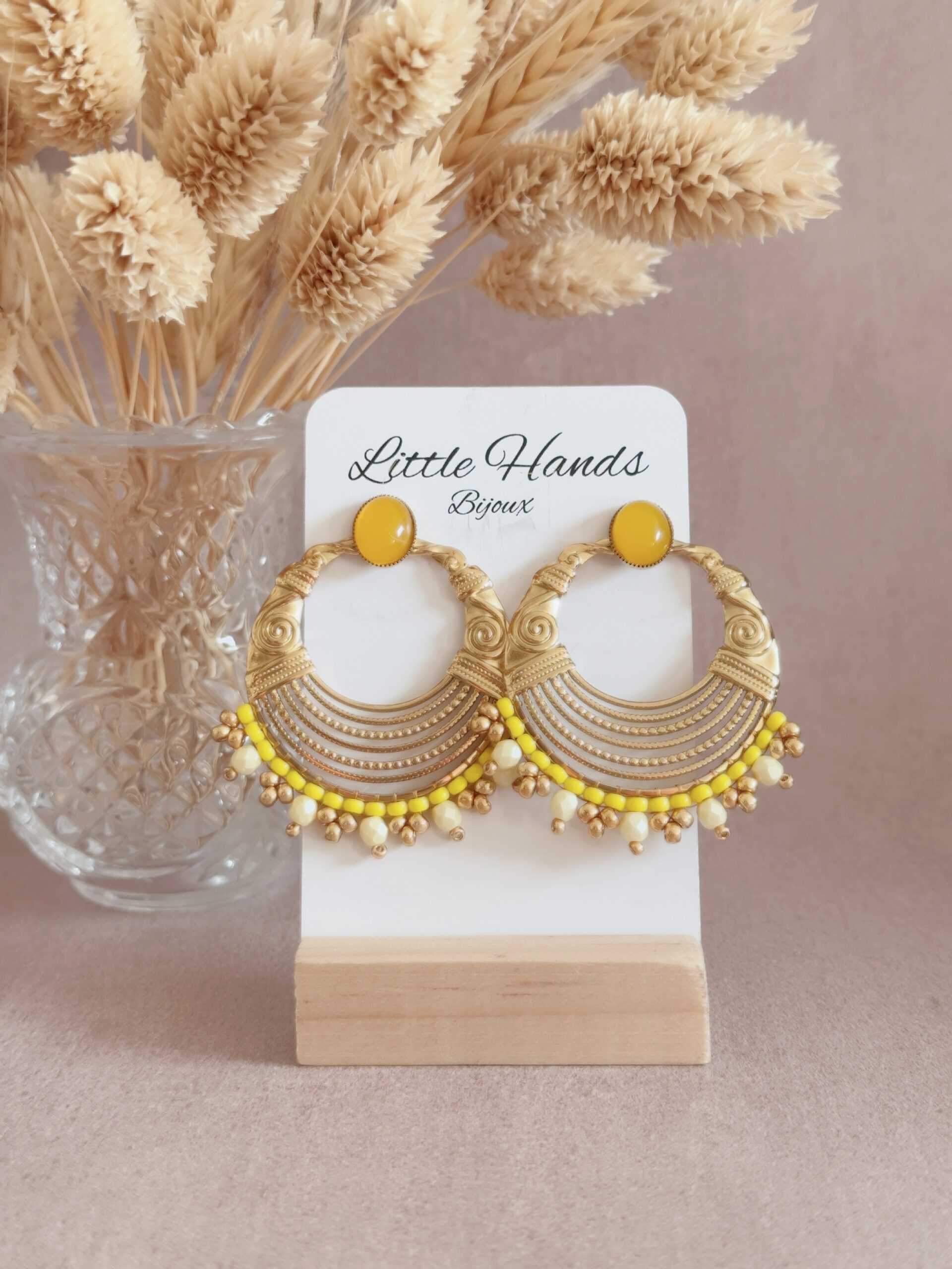 Little Hands Bijoux Sienna Lemon Fizz boucles d’oreilles jaune citron