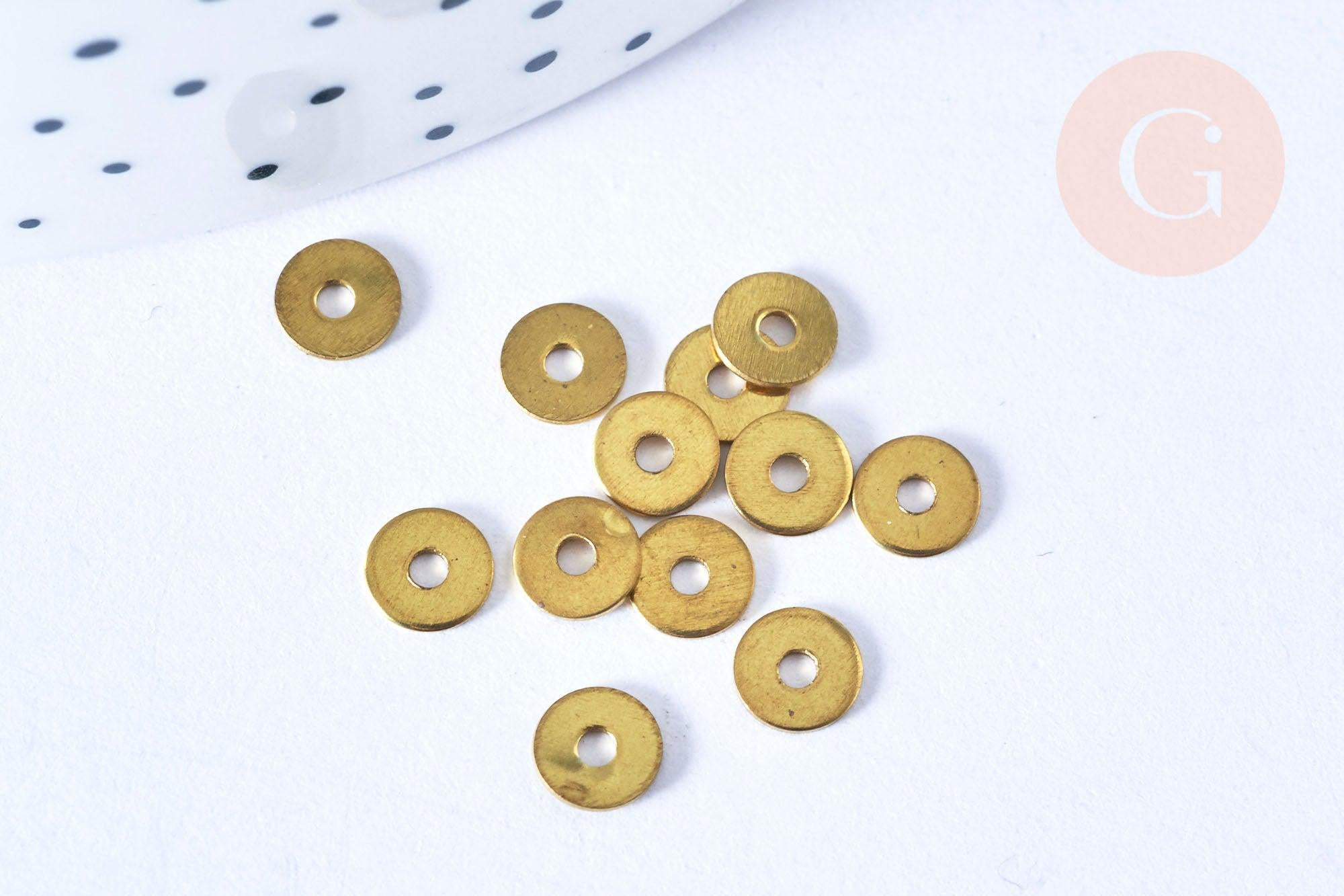 Gingerlily Perles DIY G6555 intercalaires laiton brut 5mm x10