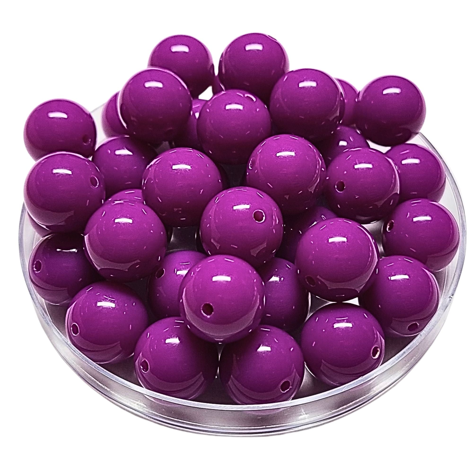 ARTSHOP Boules 16MM perle acrylique orchidée foncé x1