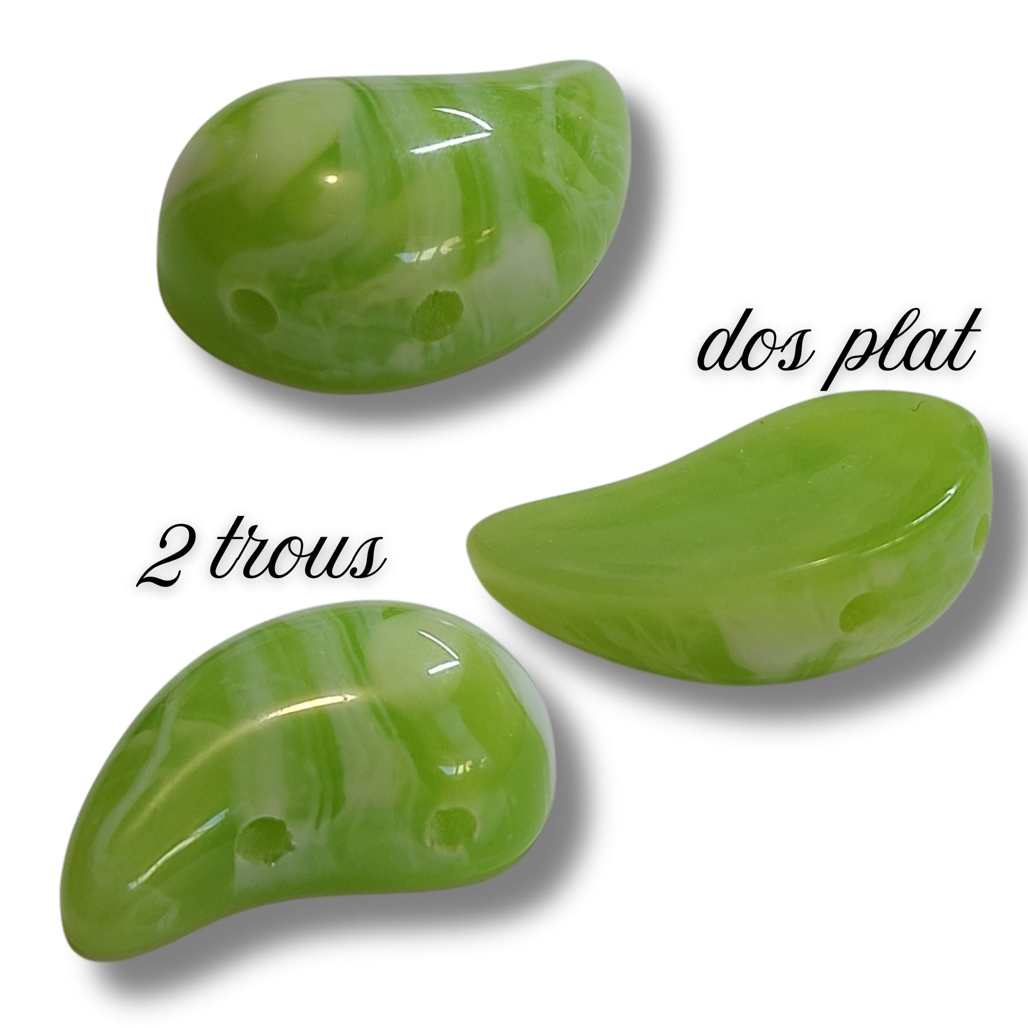ARTSHOP Magatama 16 perle 2 trous doré CCB x1