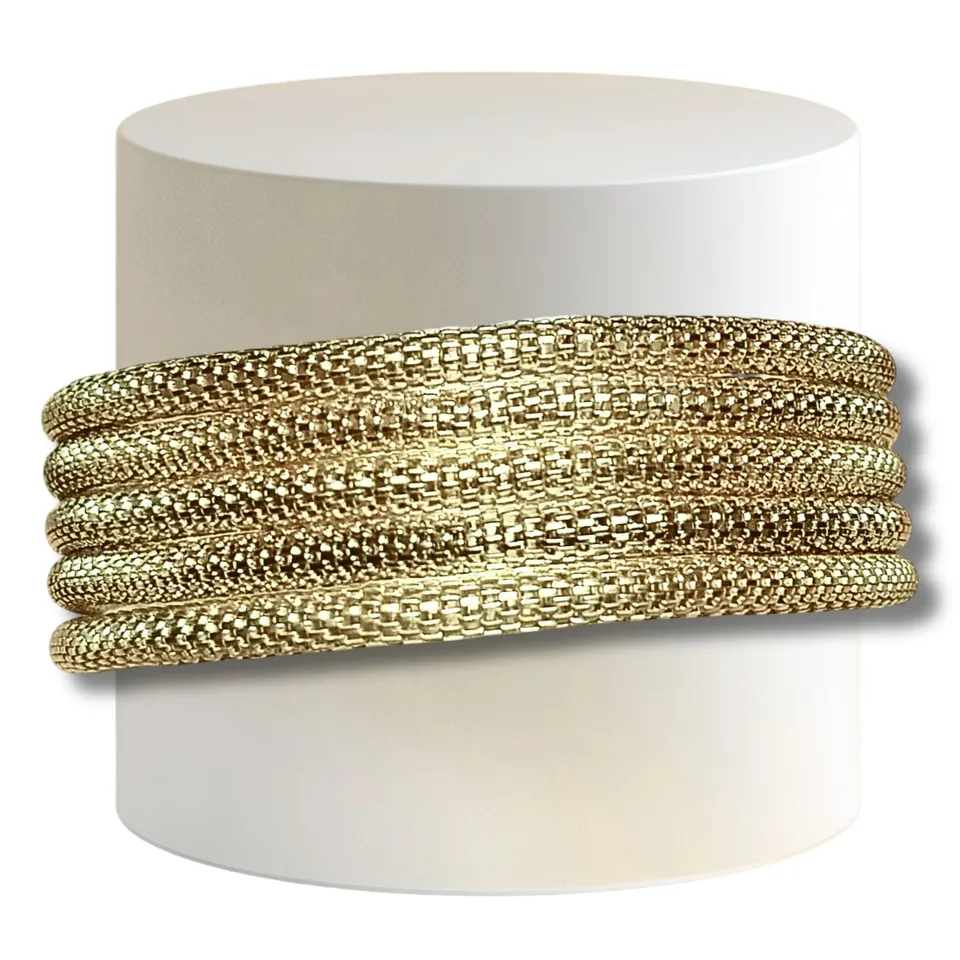 ARTSHOP Cotte de Mailles bracelet doré clair x1