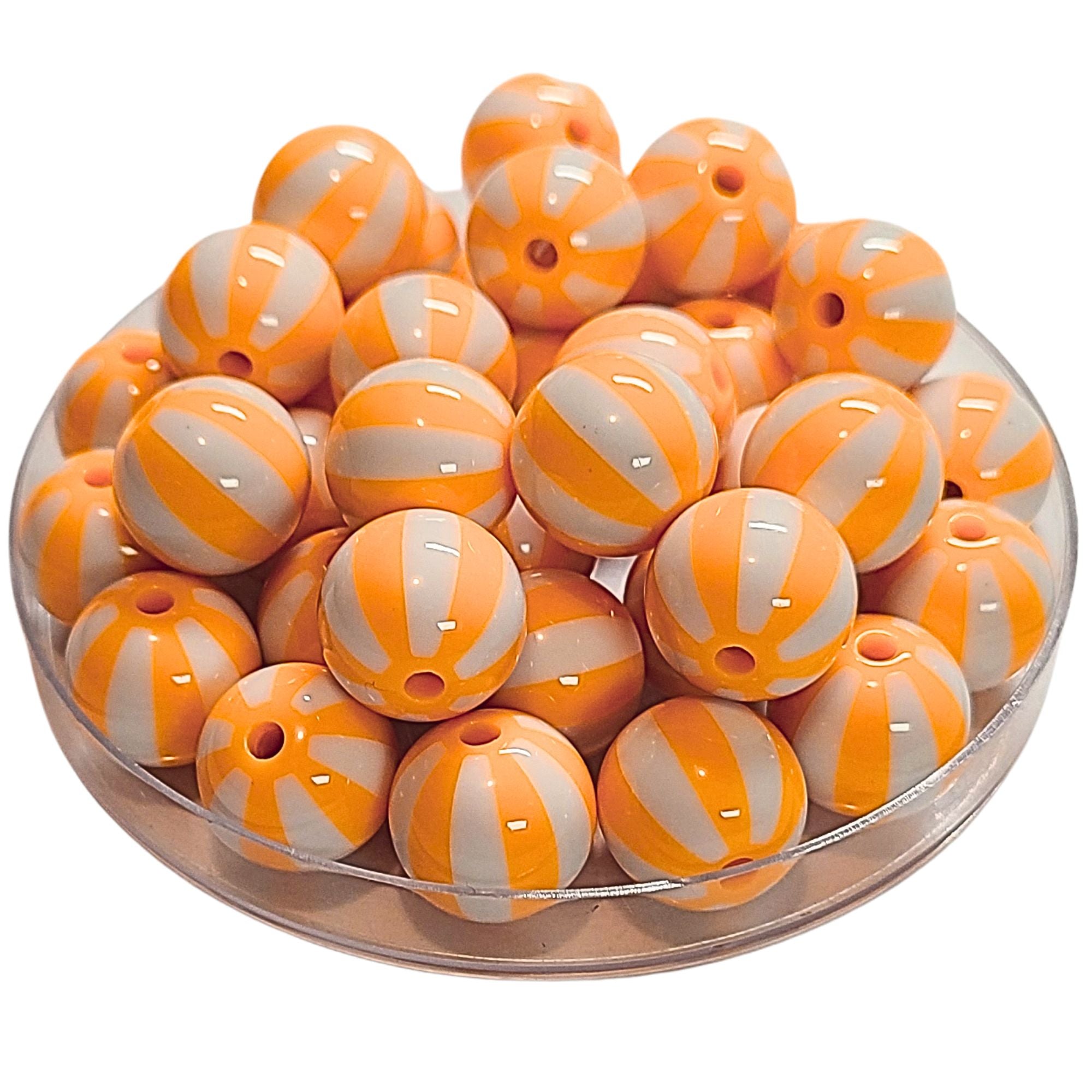 ARTSHOP 406 Boules acrylique Melon rayé 16mm x15