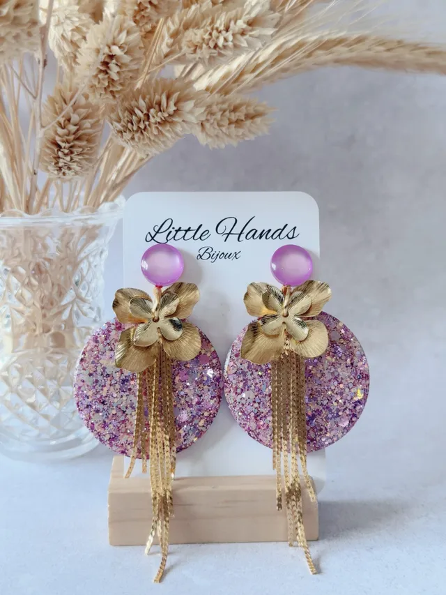 Little Hands Bijoux Capucine boucles d'oreilles Lila Dream lilas