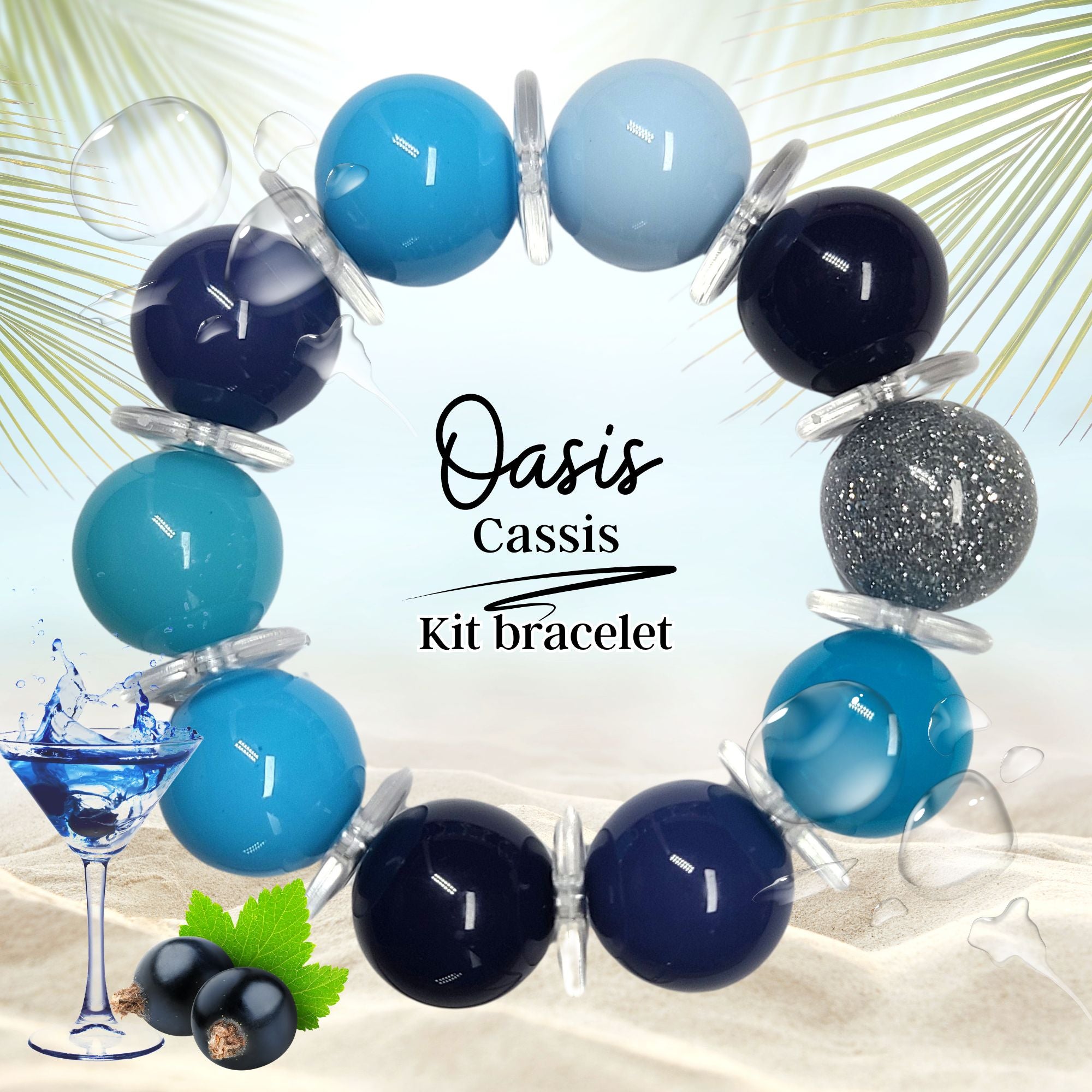 ARTSHOP Bijoux en KITS Oasis bracelet Cassis 5 kit
