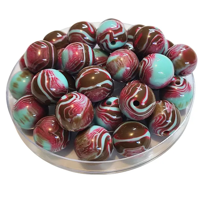 ARTSHOP 341 boule acrylique swirl turquoise 16mm x1 boule