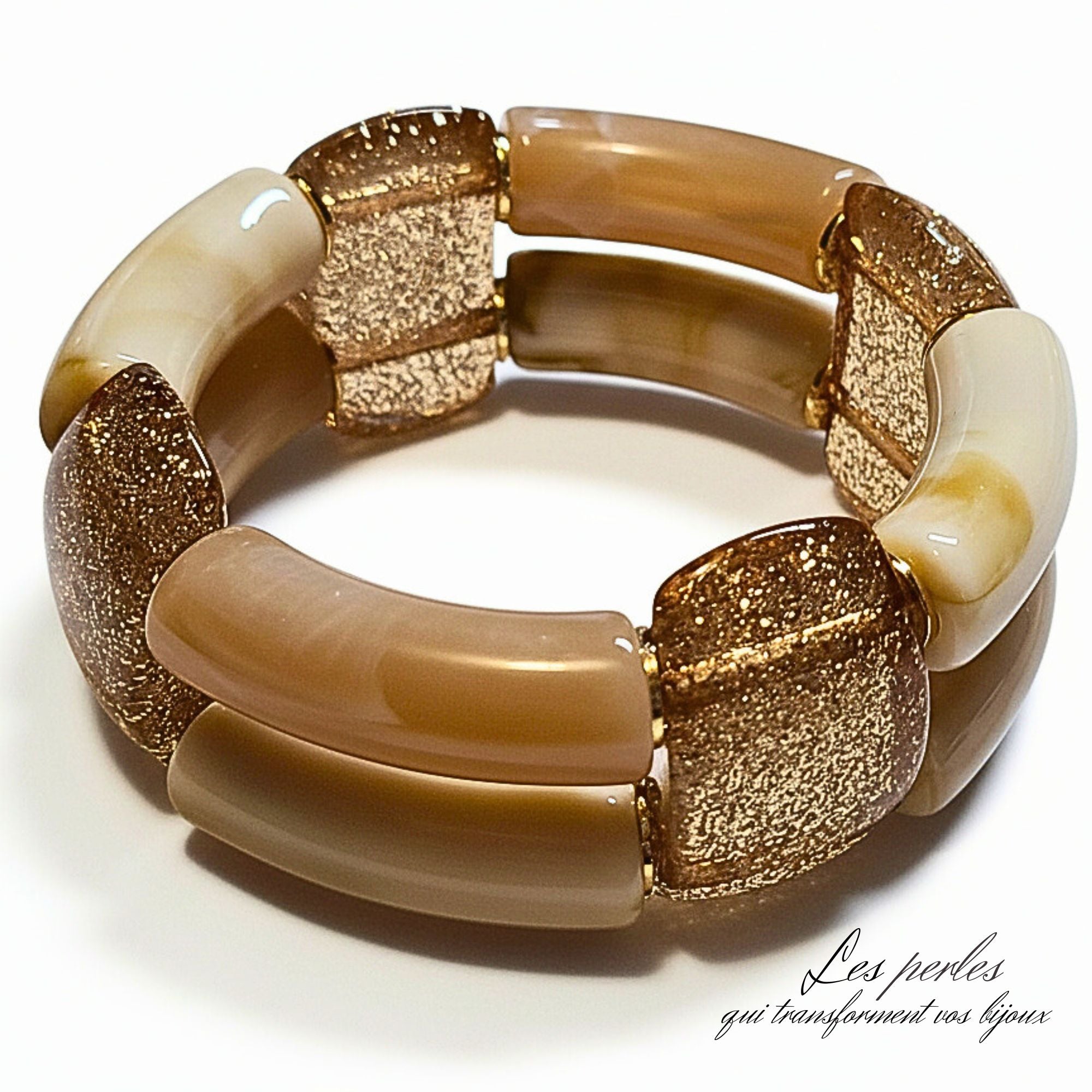 ARTSHOP Bijoux en KITS Tubonyx Nougat Blond kit bracelet
