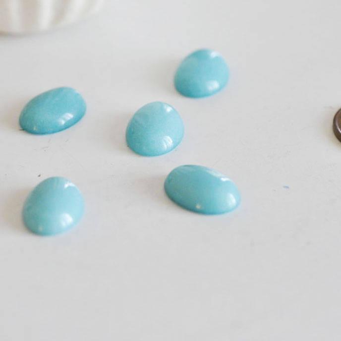 Gingerlily Pierres DIY cabochon jade turquoise ovale 18x13mm G591