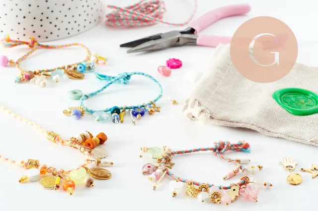 Gingerlily Kits G9556 kit cordon breloques 3 bracelets