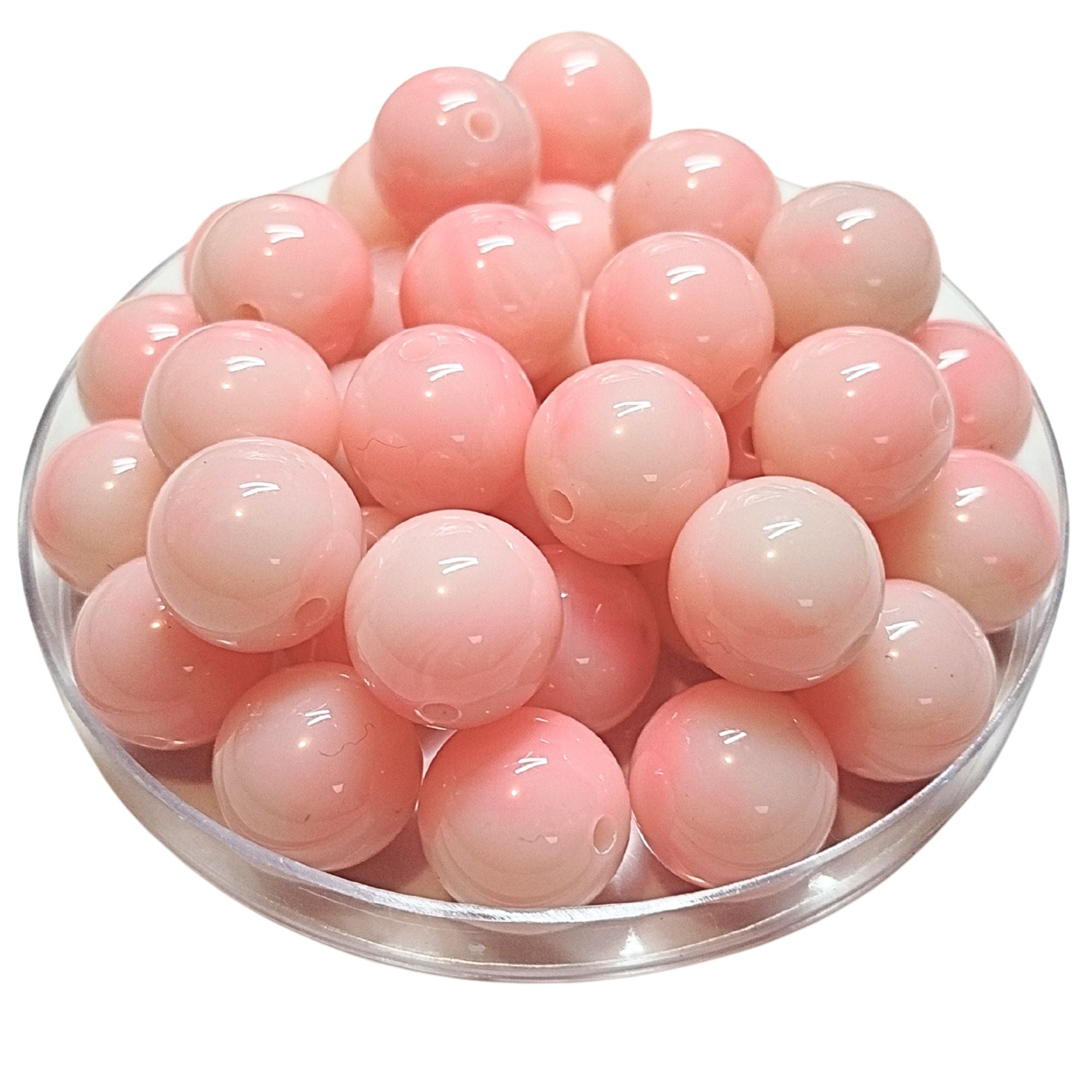 ARTSHOP Boules 16mm rose opale marbré brillantes x15