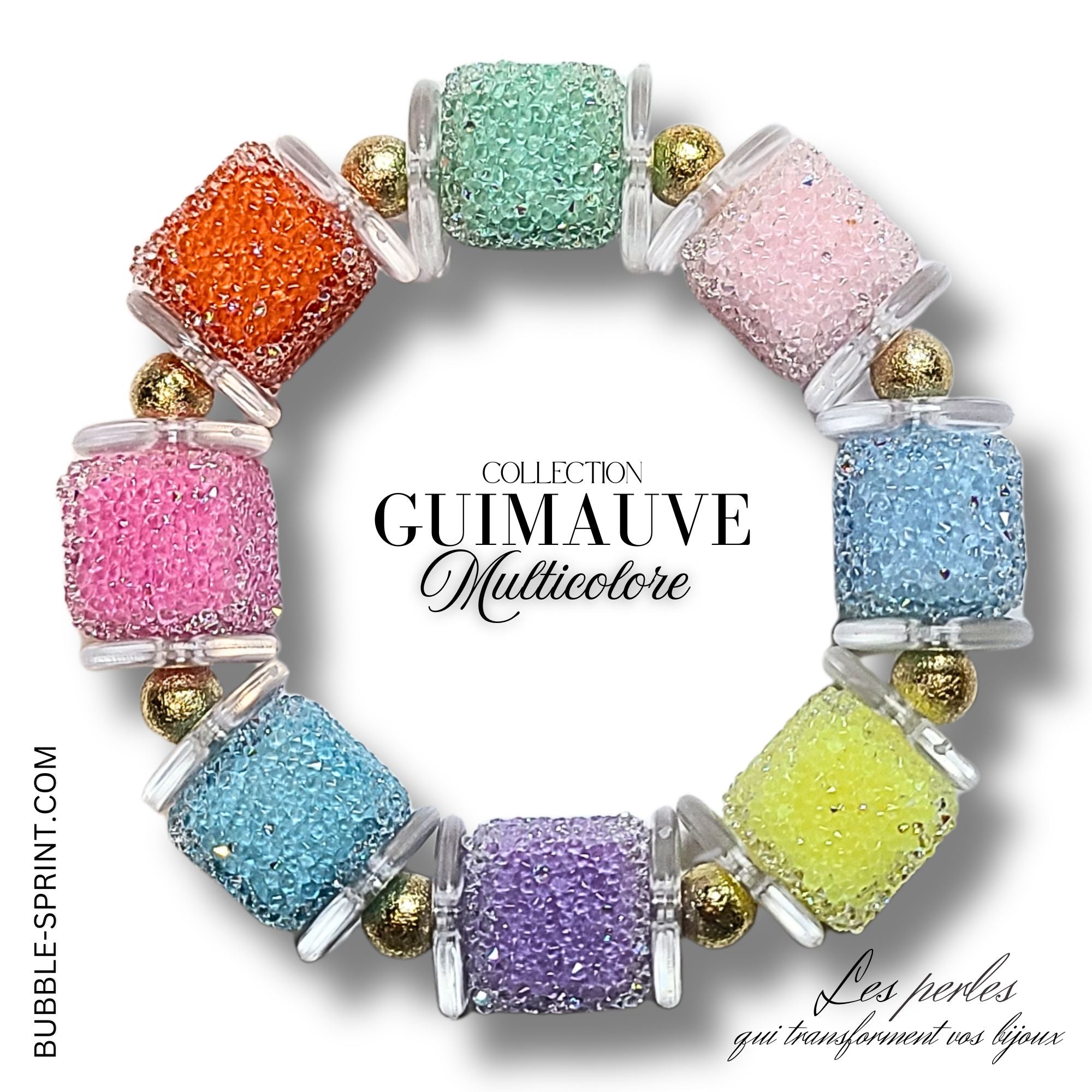 ARTSHOP Bijoux en KITS GUIMAUVE bracelet multicolore kit