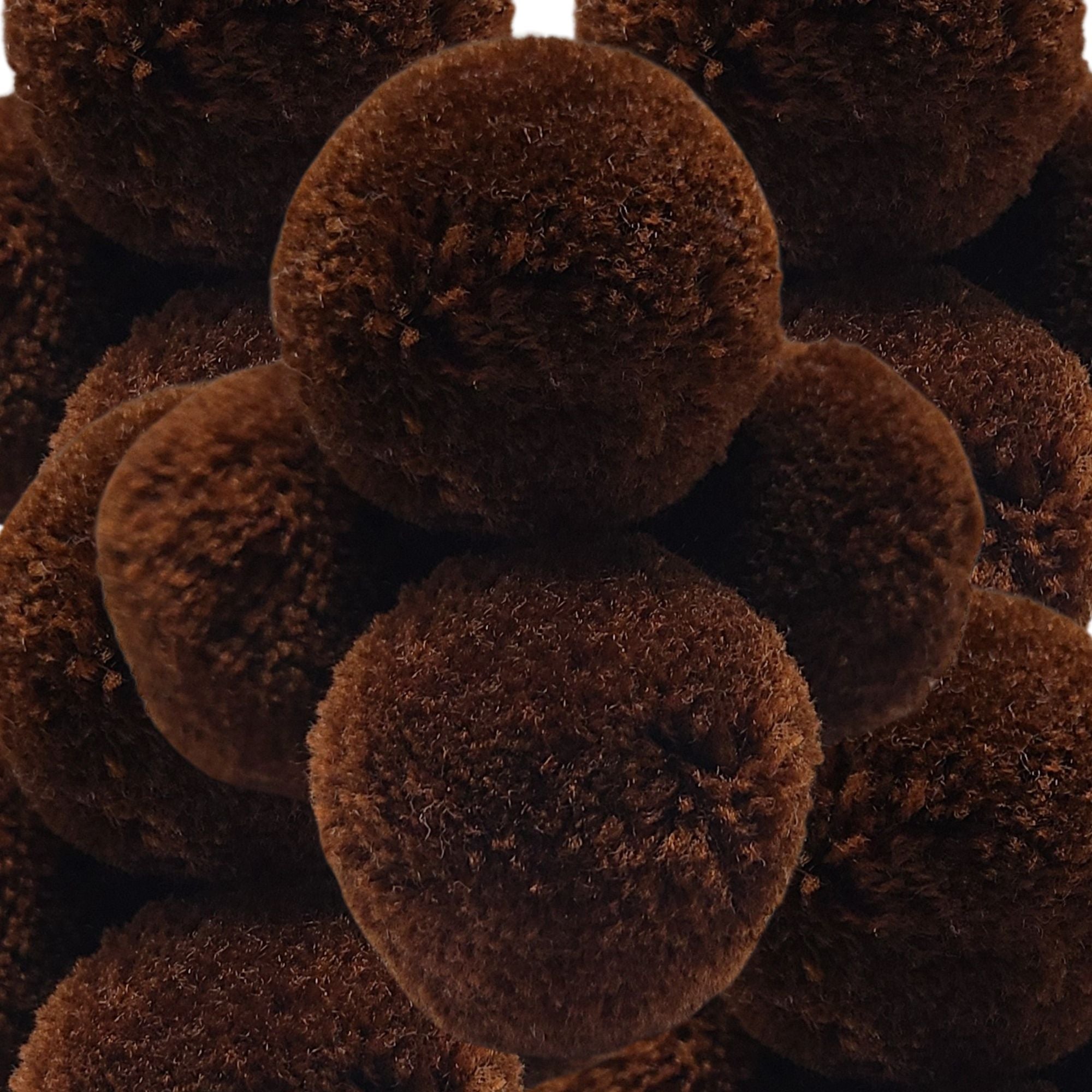 ARTSHOP Chouchous Balls pompon boule synthétique Chocolat 40 mm