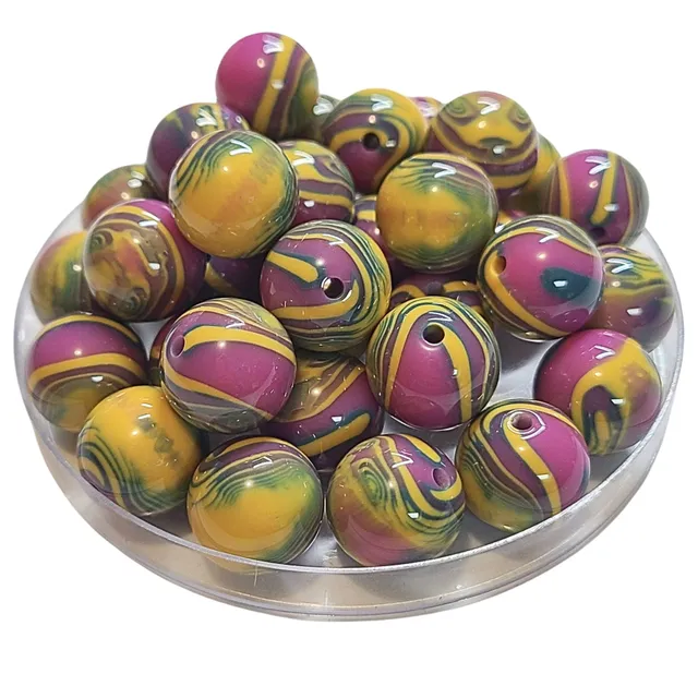 ARTSHOP Boules 16MM 337 perle swirl 3 couleurs 16mm x1
