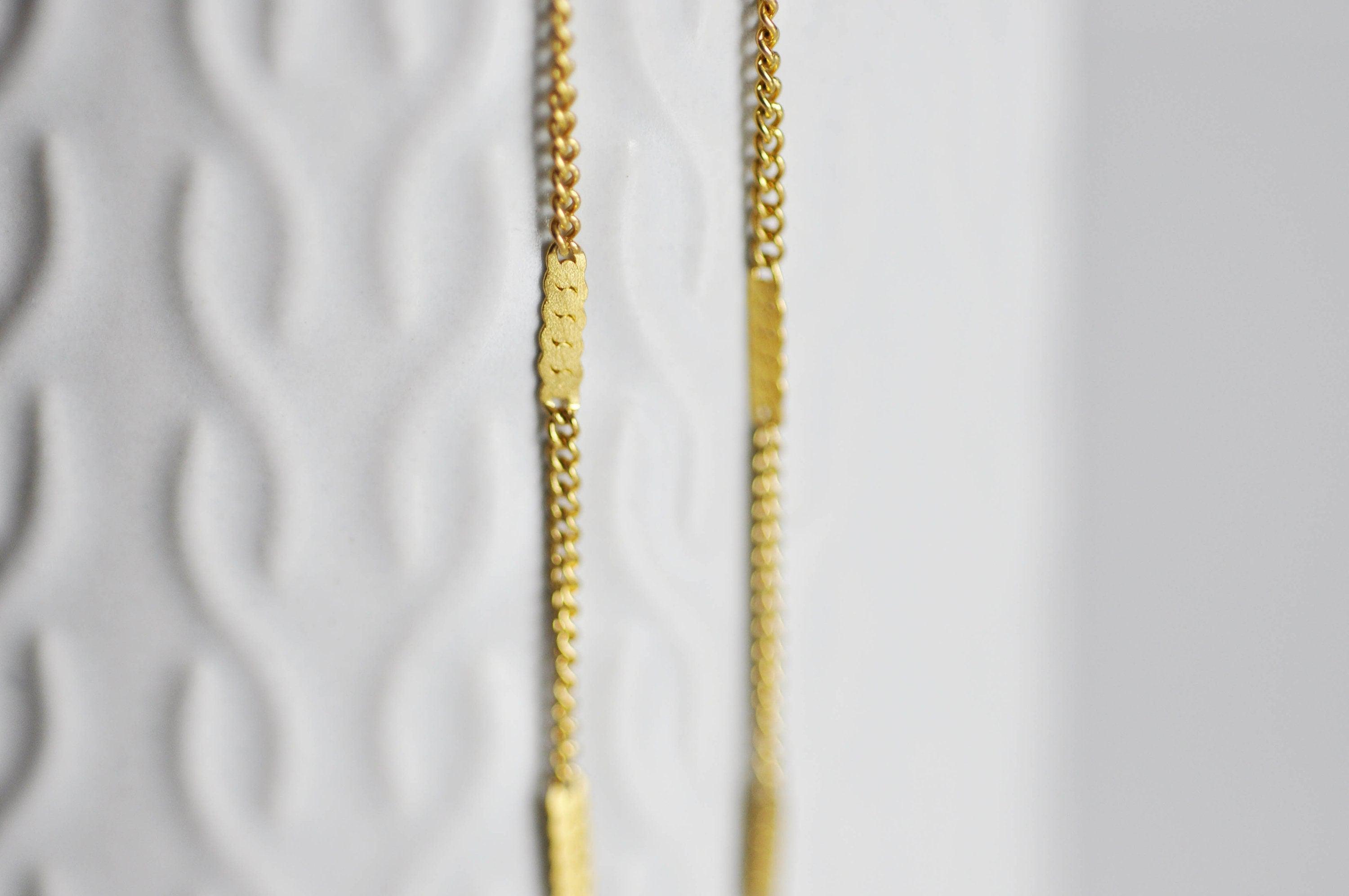 Gingerlily Apprêts G0644 chaîne fine dorée 14K 45cm 2mm