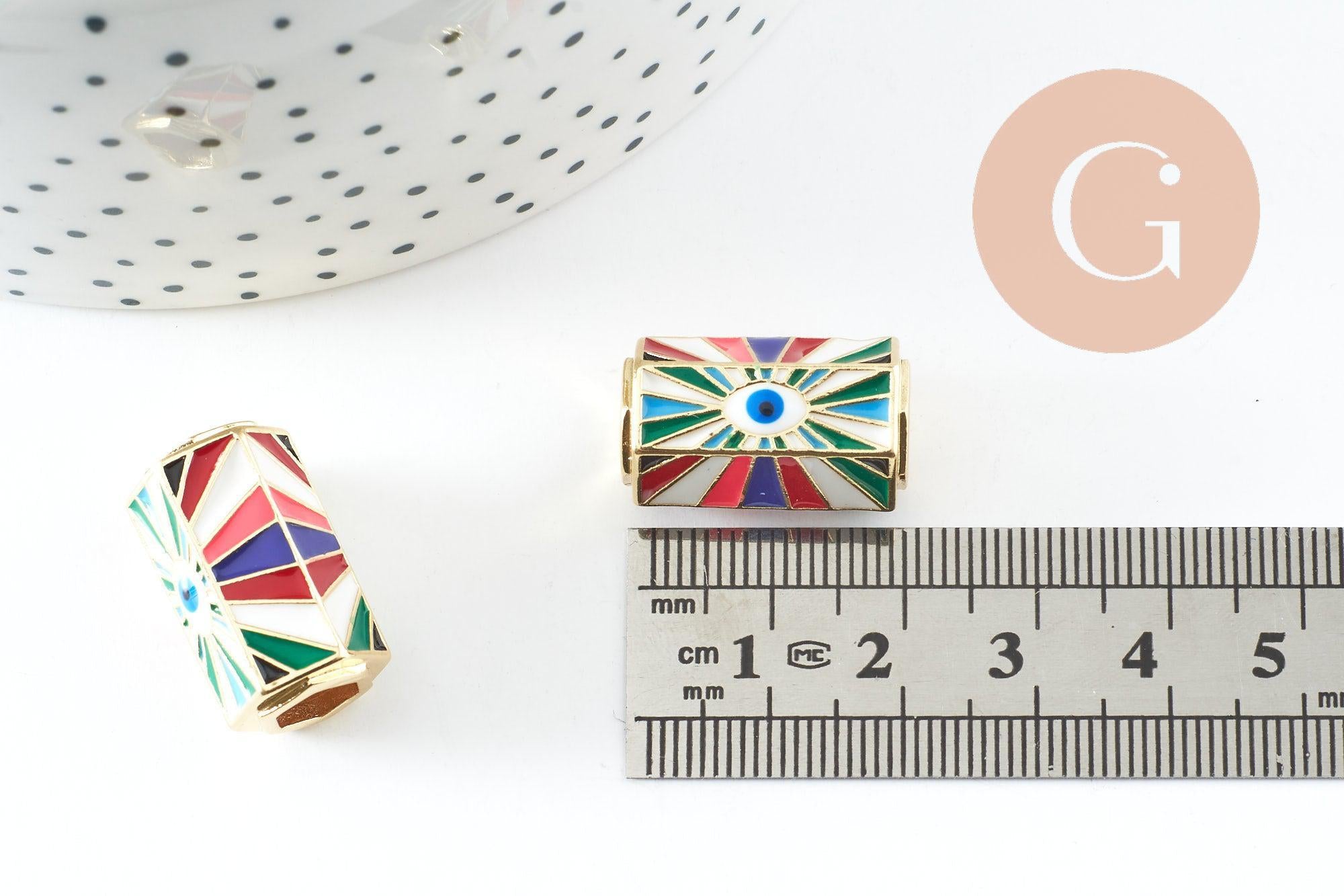 Gingerlily Perles G9779 tube œil laiton doré 21mm x1