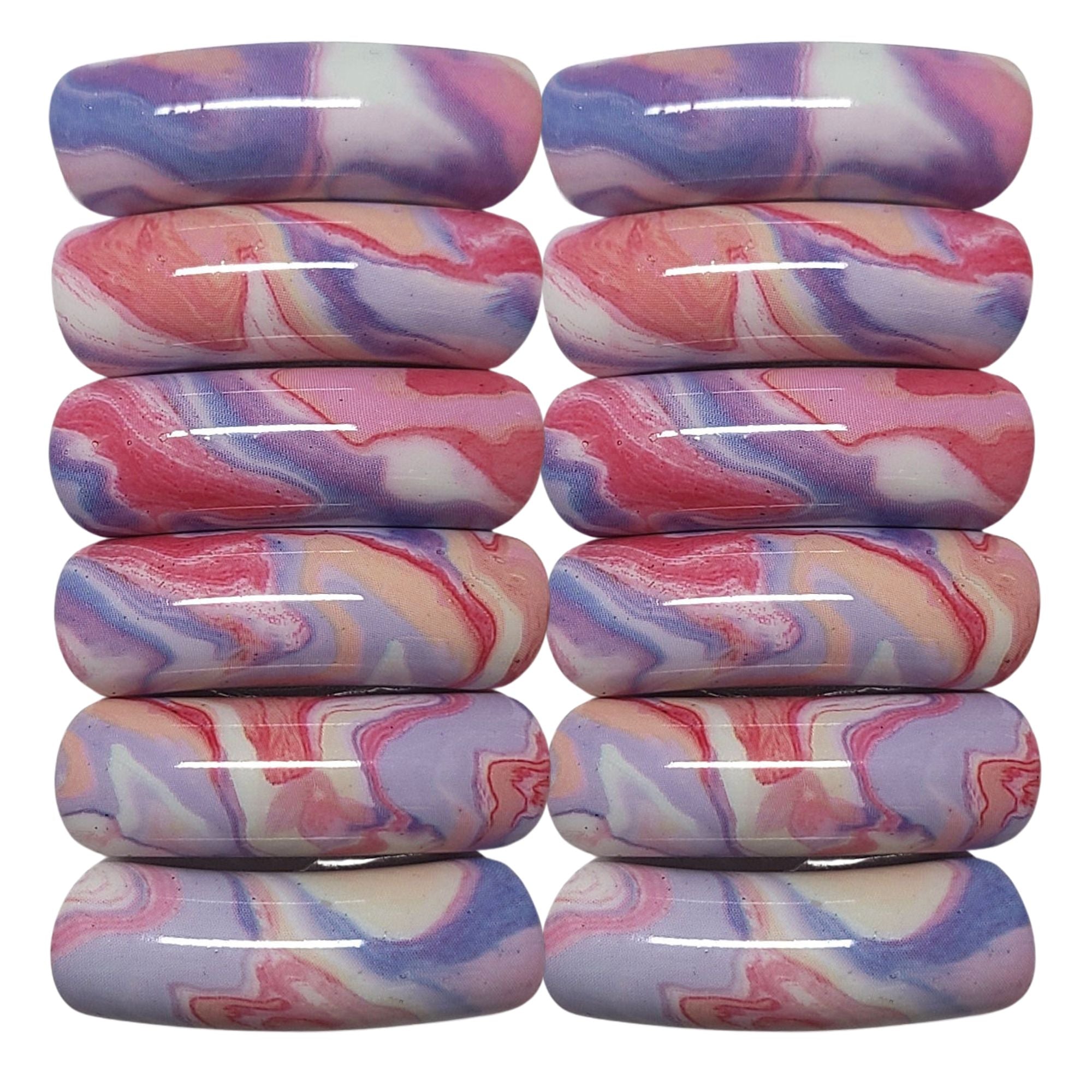 ARTSHOP Tubes DESIGN 1045 perle tube Ondulé 12mm bleu