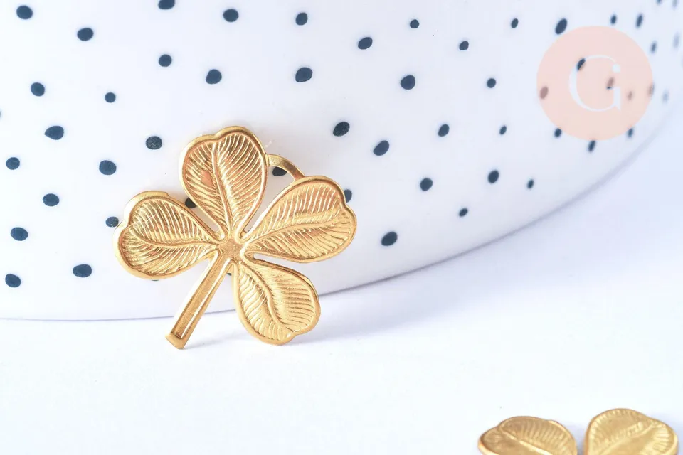 Gingerlily Pendentifs G6444 pendentif trèfle 4 feuilles 22mm x2