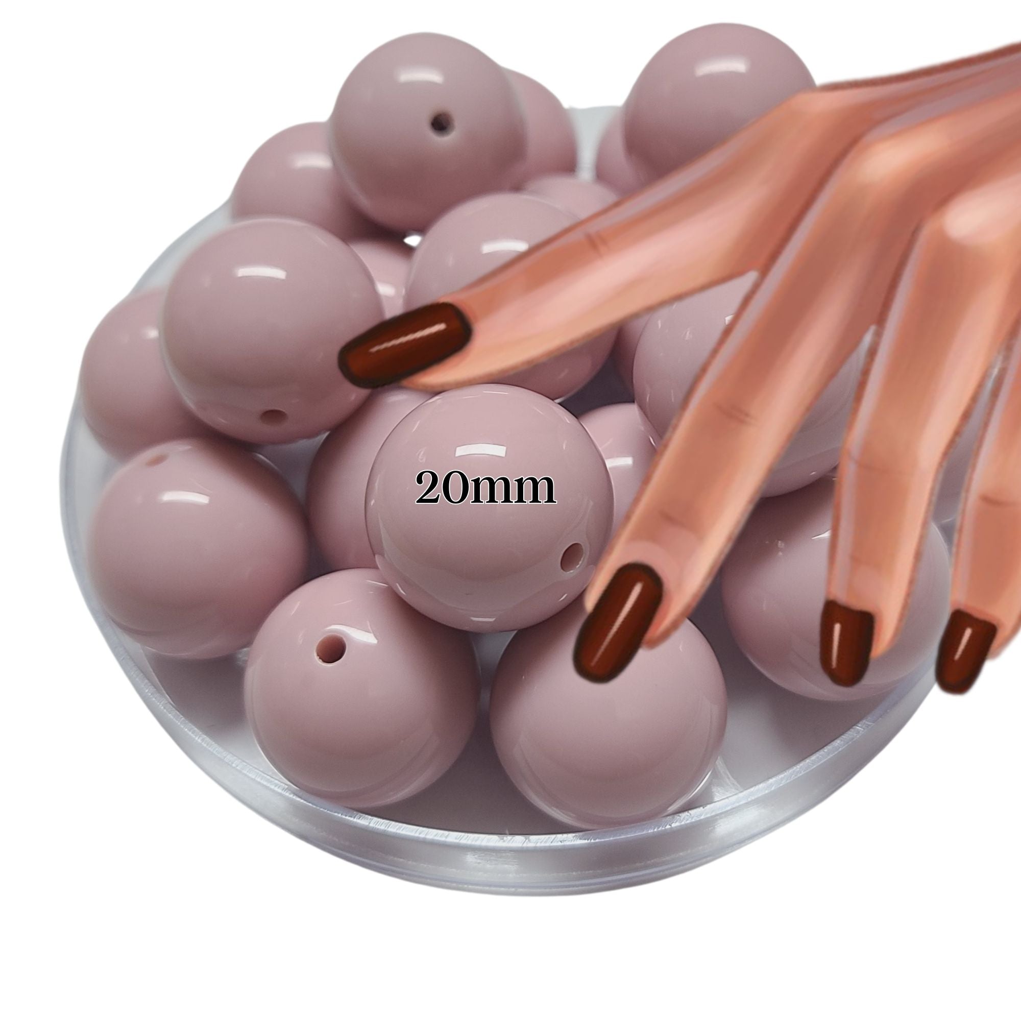 ARTSHOP 11 Boules 20mm rose ancien brillant x10