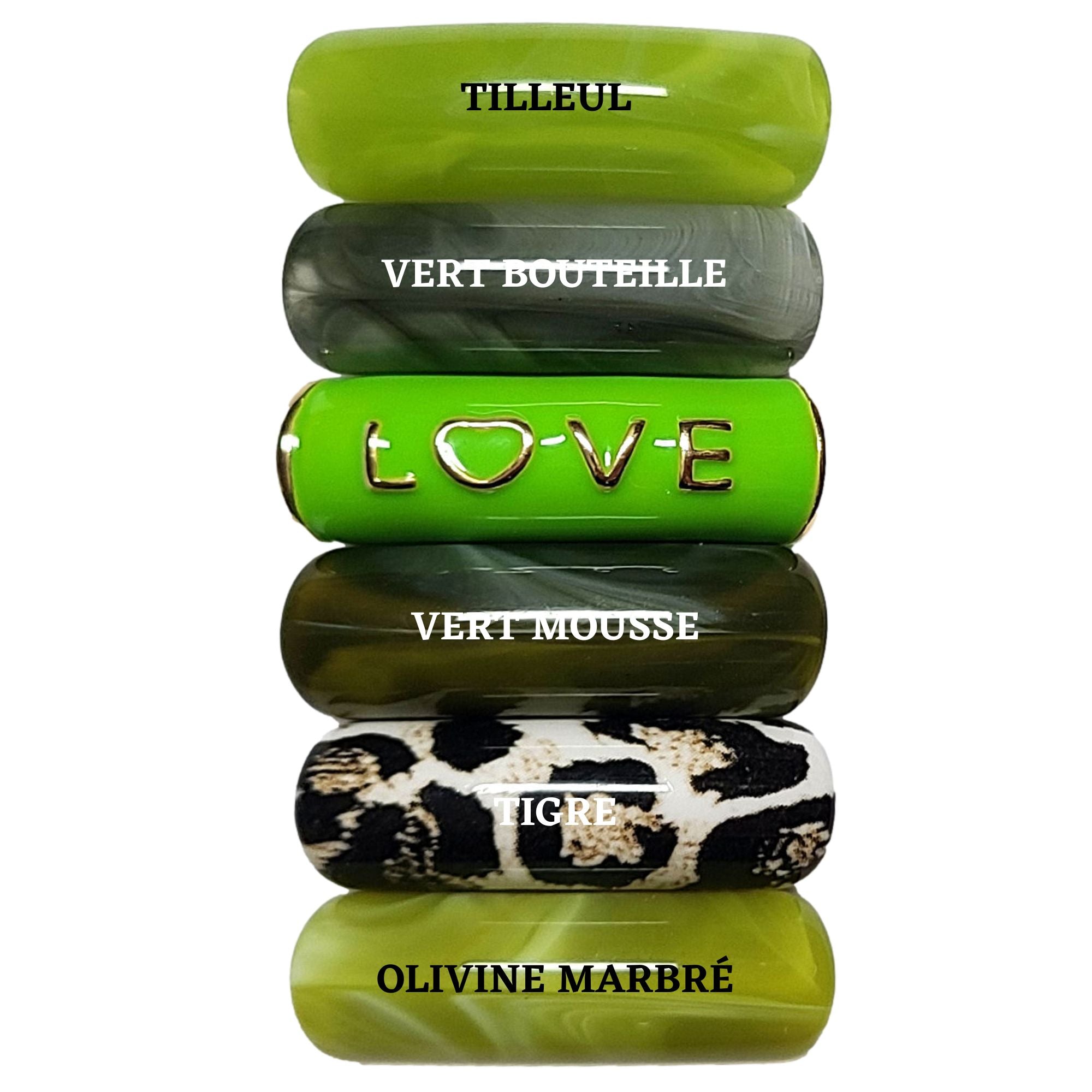 ARTSHOP Camaieu 142 Love lot 6 tubes incurves 12mm