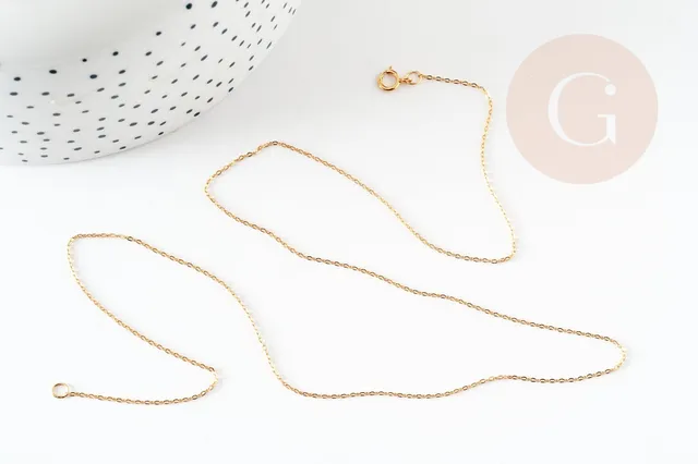 Gingerlily Perles chaîne fine gold-filled 14K 45cm x1