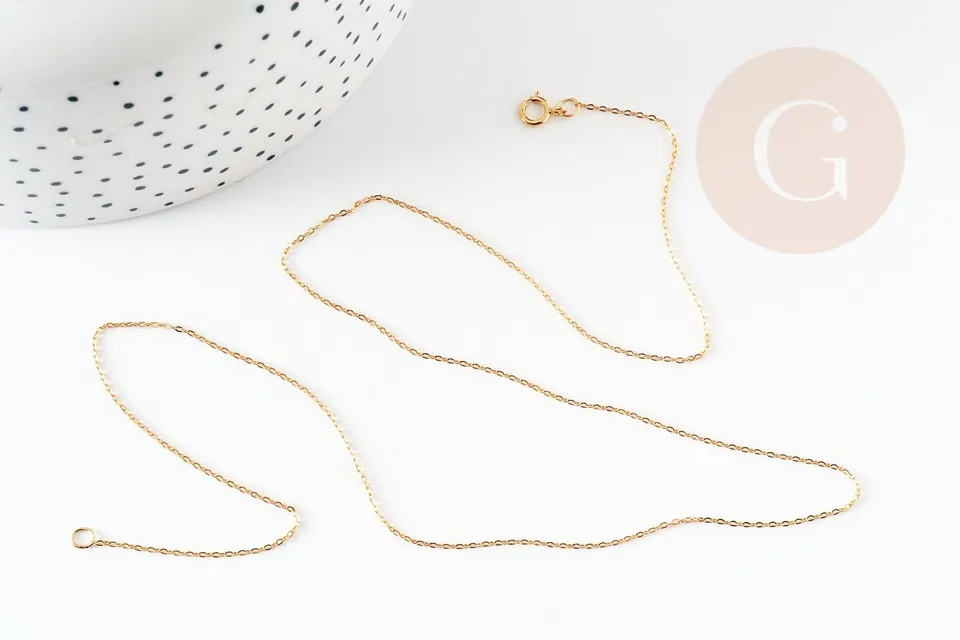 Gingerlily Perles chaîne fine gold-filled 14K 45cm x1