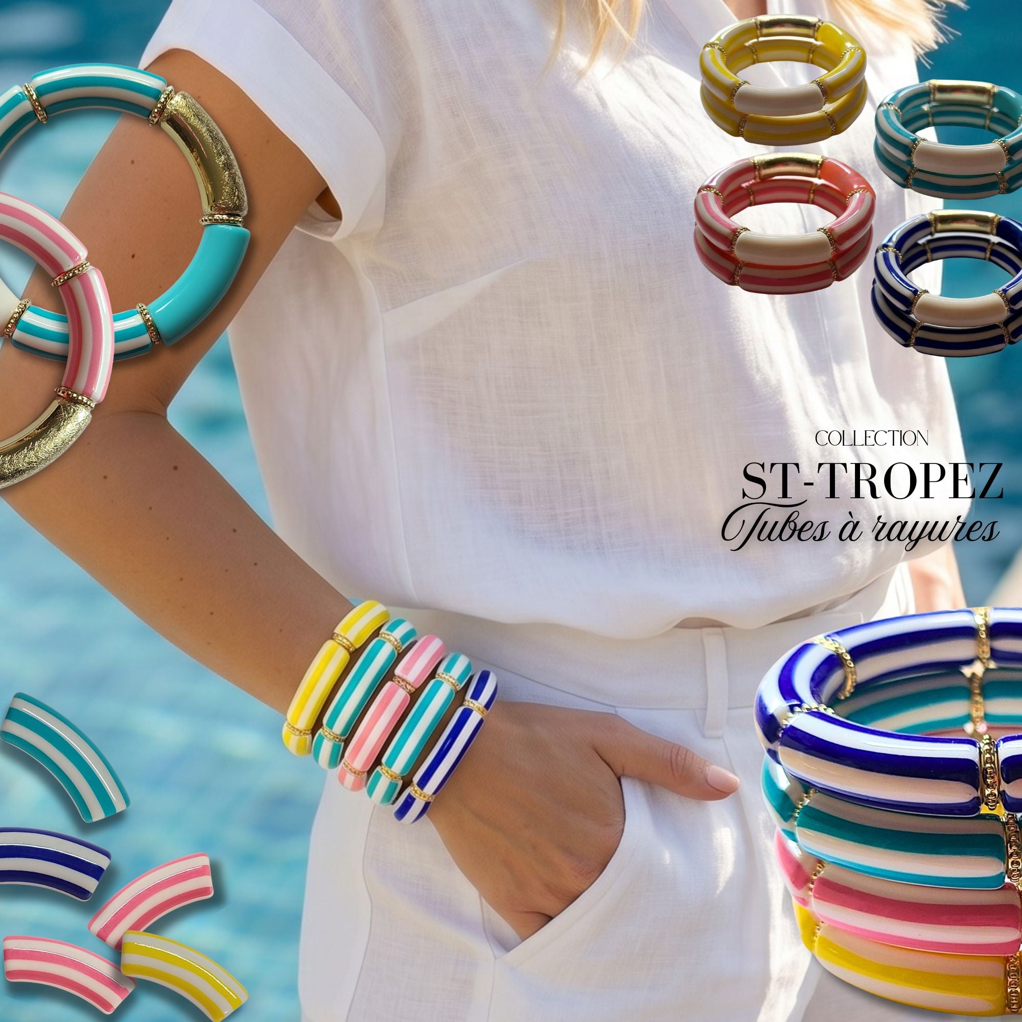 ARTSHOP Prêts-à-porter ST-TROPEZ Bracelet bordeaux kit