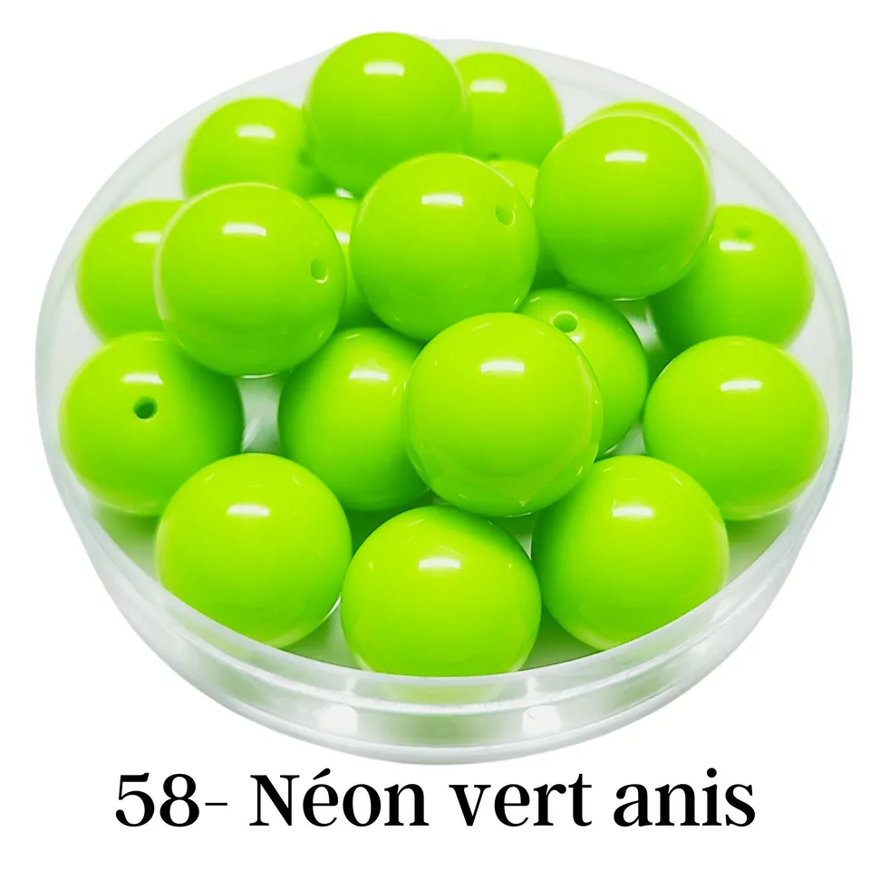 ARTSHOP Boules 58 perle verte néon 20mm x1 boule