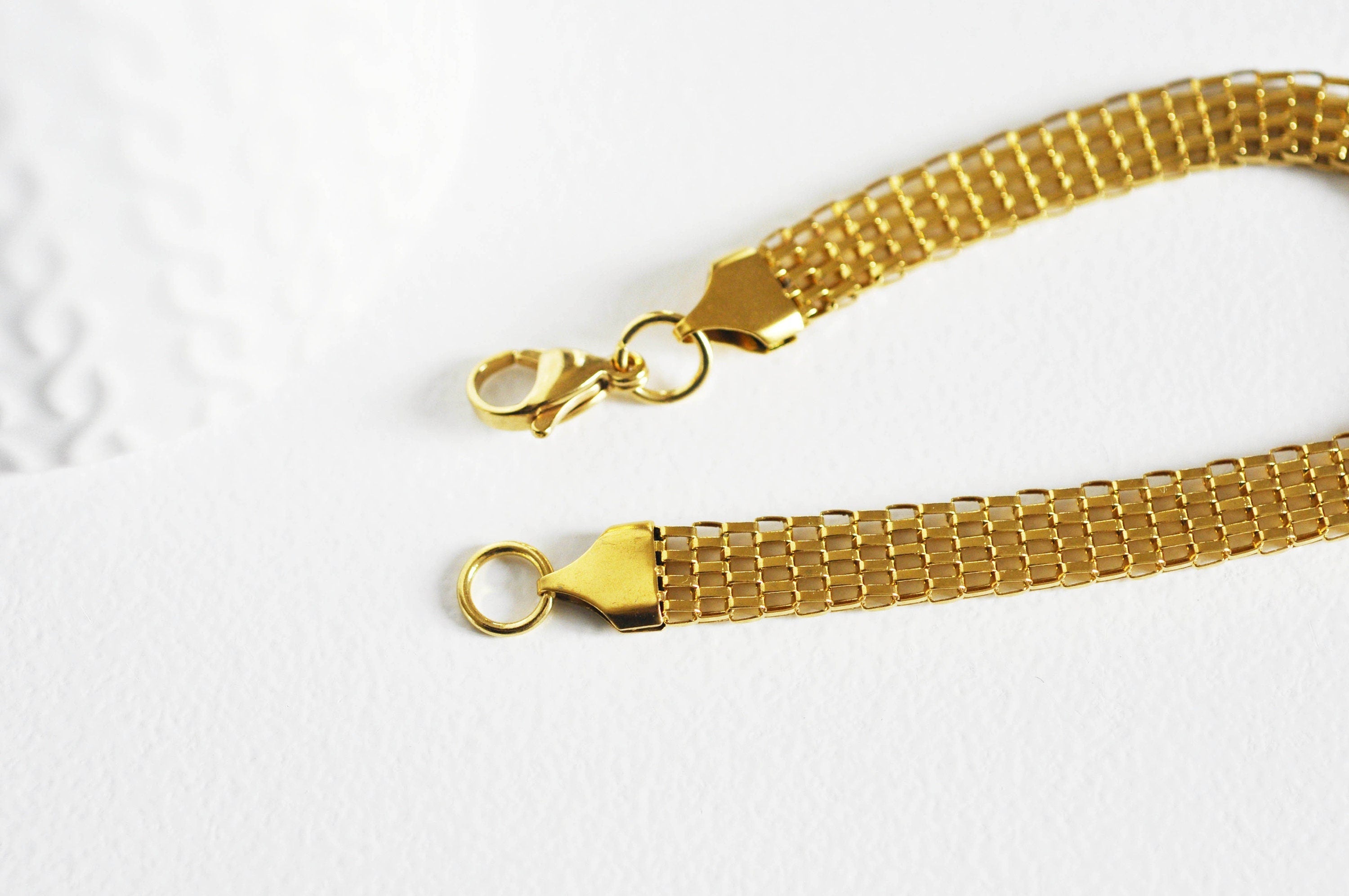 Gingerlily G354 bracelet maille doré 23cm sans nickel