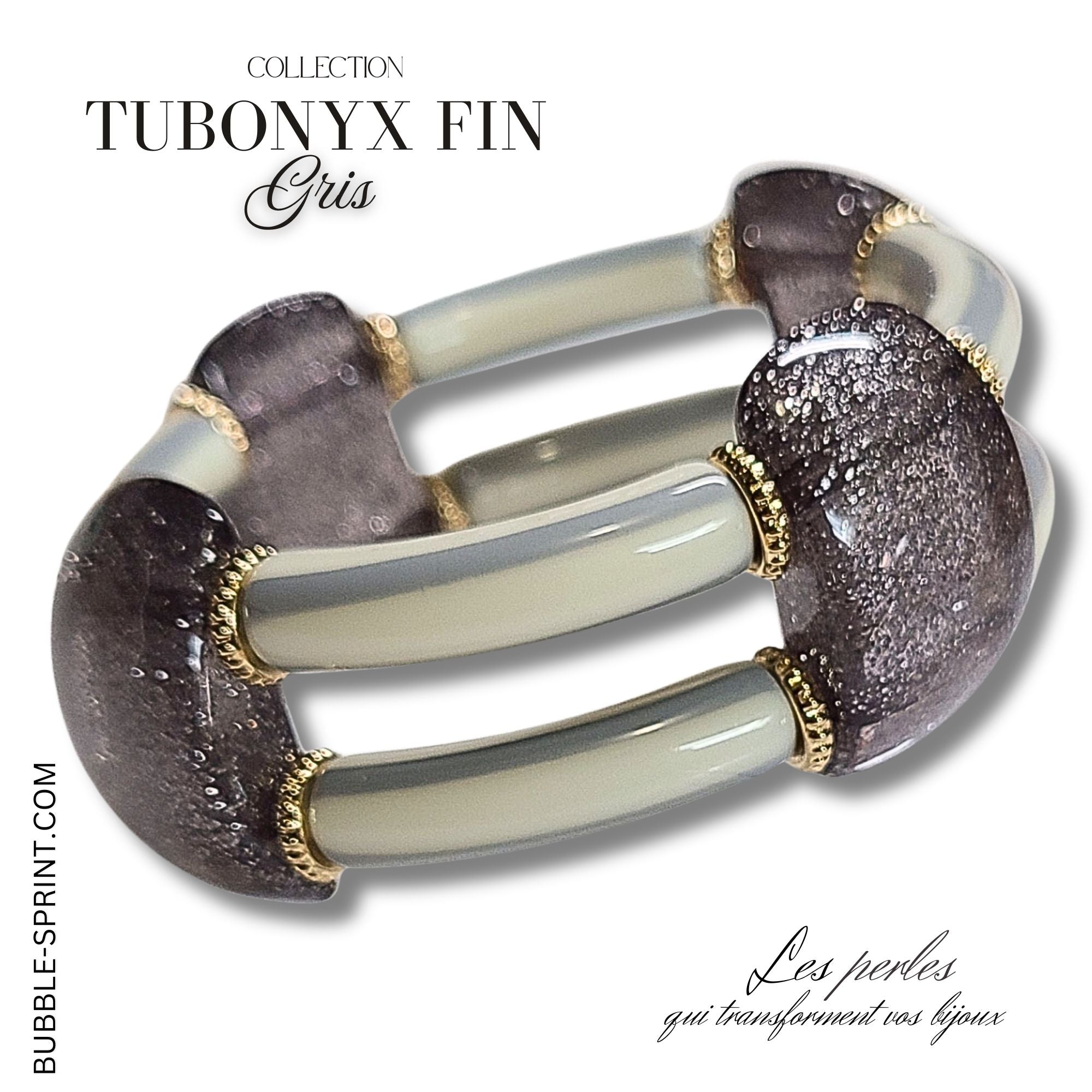 ARTSHOP Tubonyx Fin bracelet gris 6CM kit