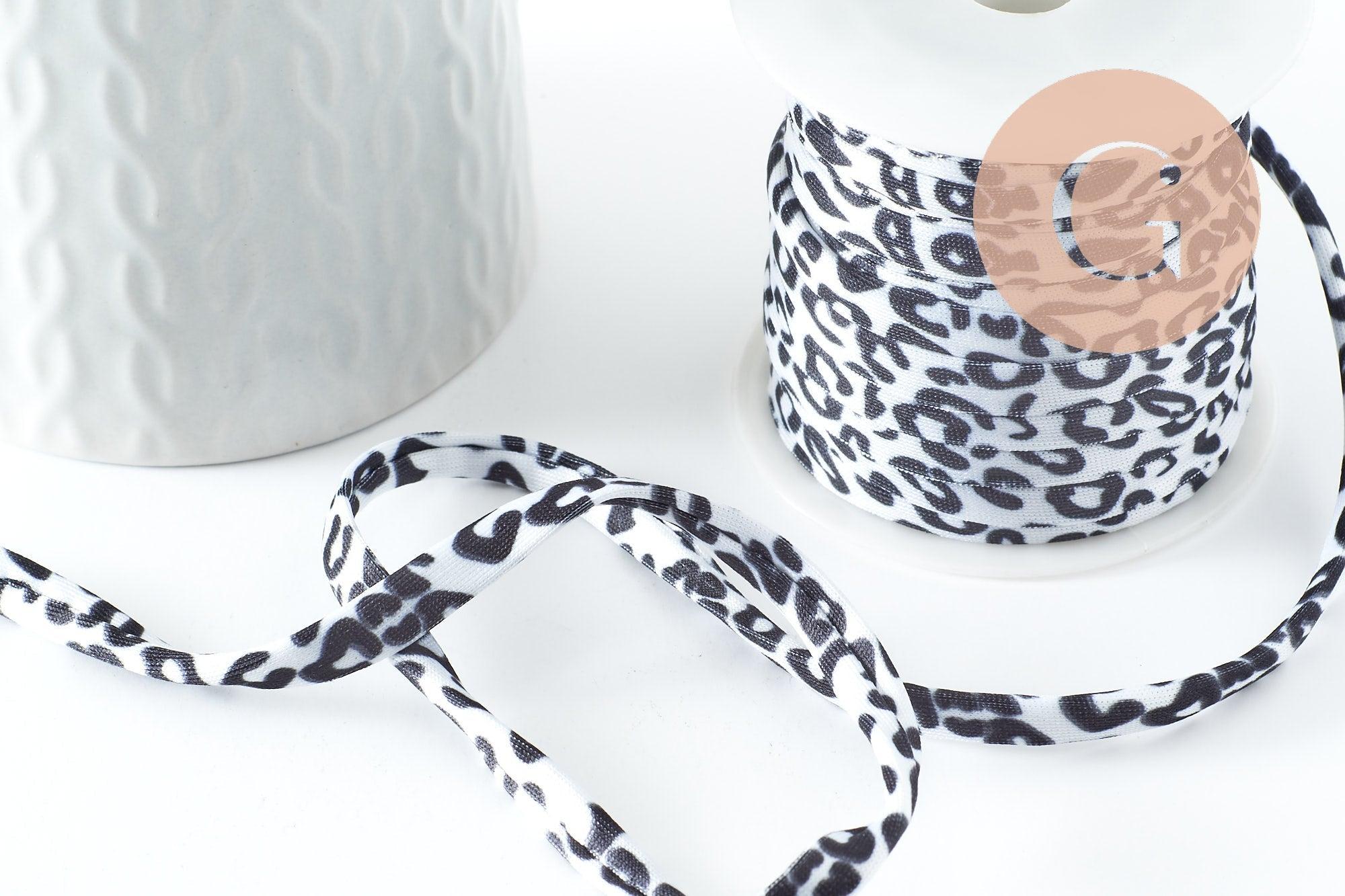 Gingerlily G9806 cordon nylon élastique léopard 1 m