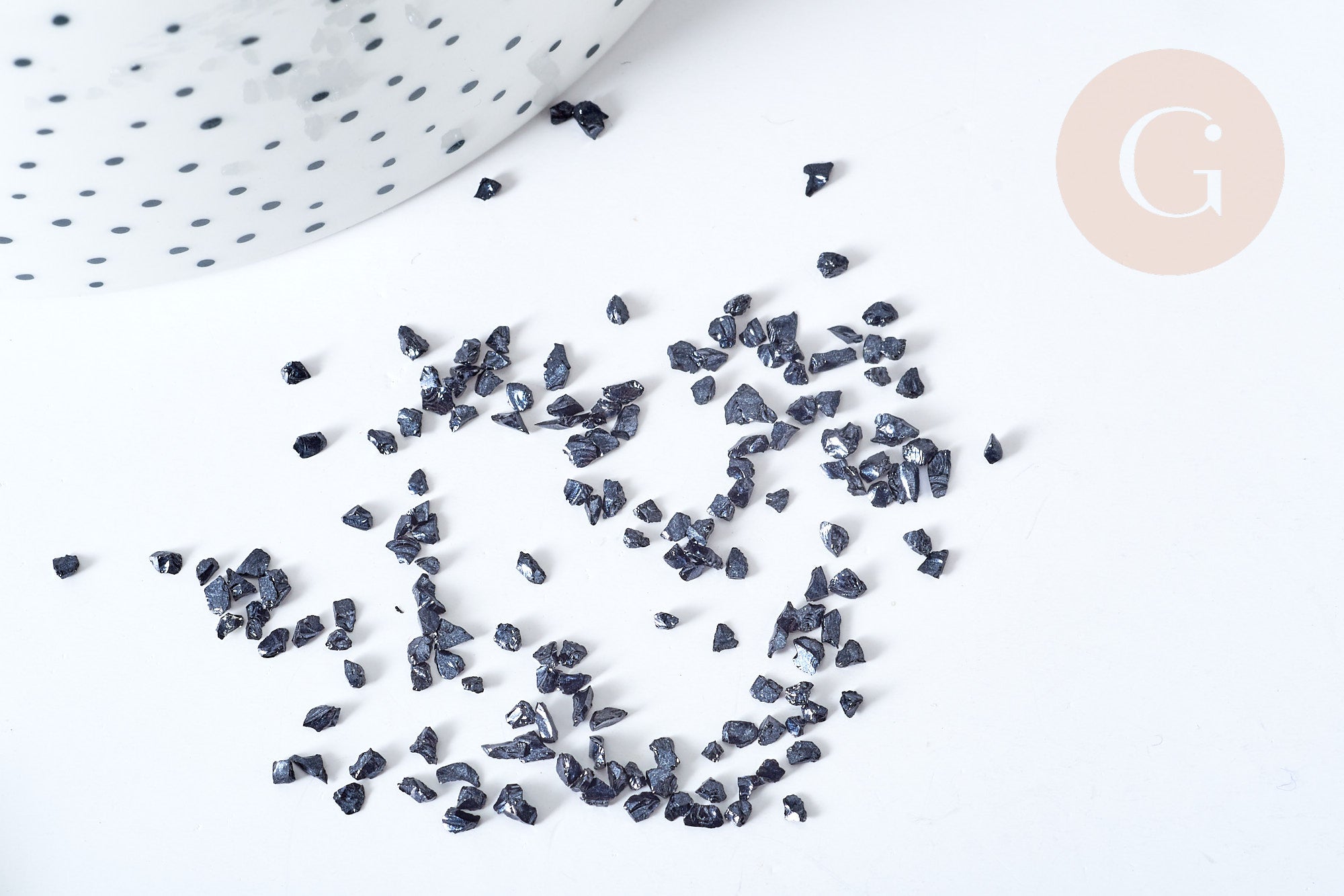 Gingerlily Quartz bleu sable chips 2-7mm 20gr