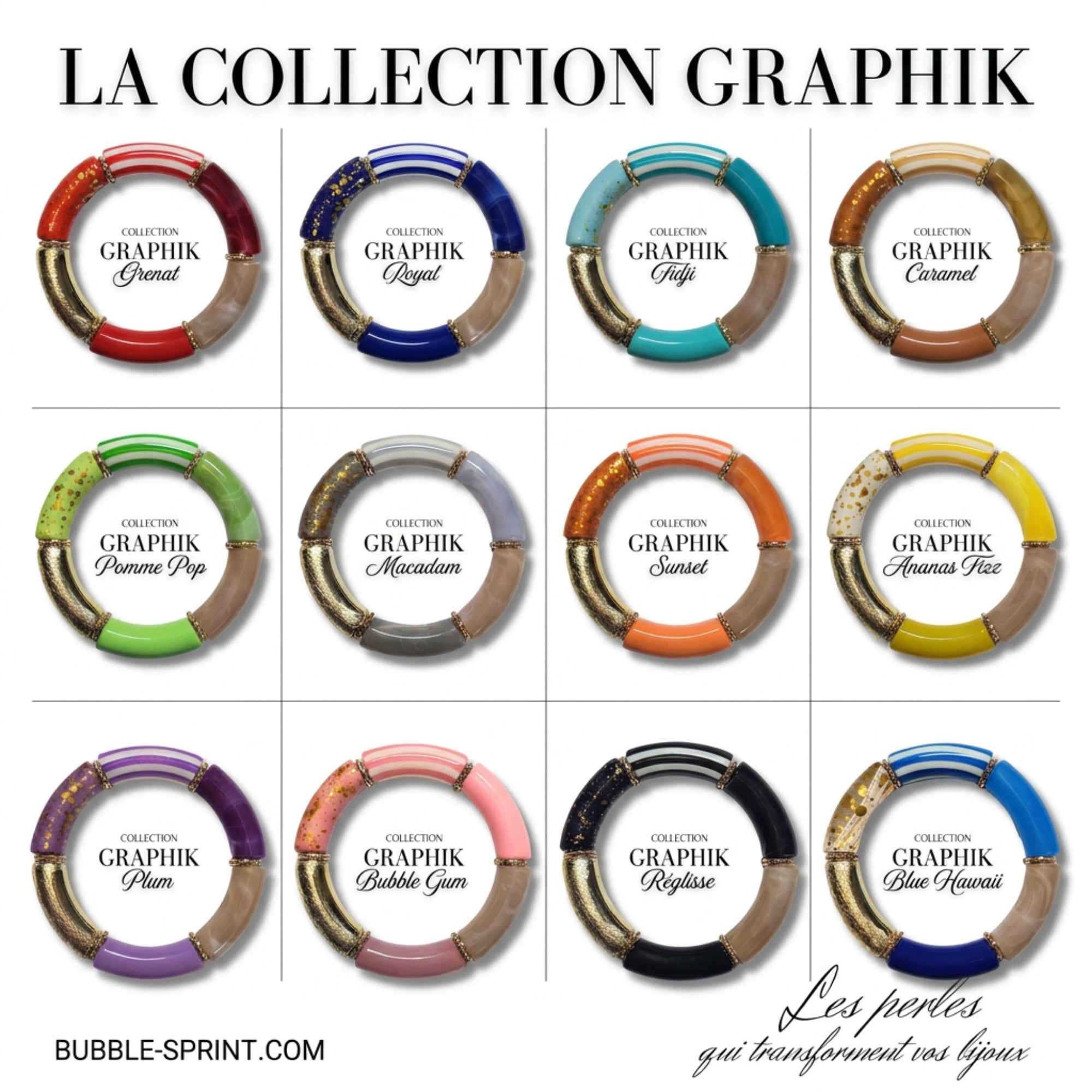 ARTSHOP Graphik bracelet royal bleu kit à monter