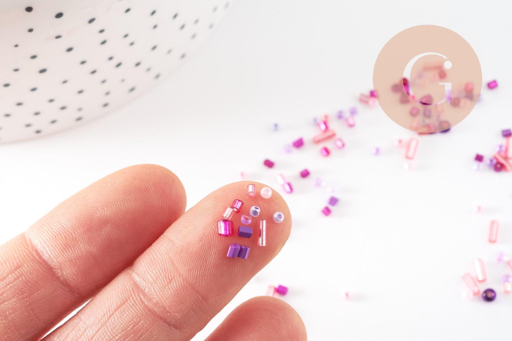 Gingerlily Perles G9510 perles rocaille verre rose 10 g