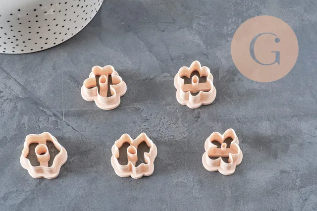 Gingerlily pâte polymère fleur créole emporte-pièce 20mm x1