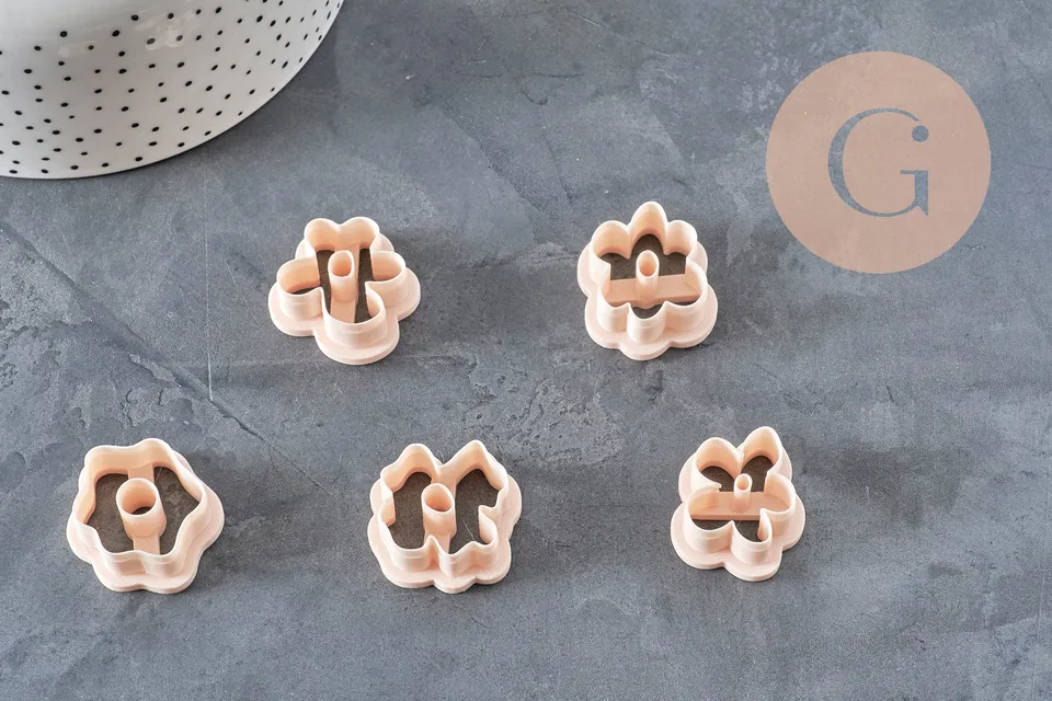 Gingerlily pâte polymère fleur créole emporte-pièce 20mm x1