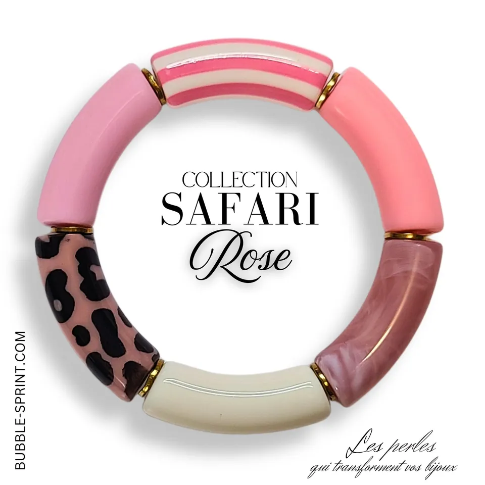 ARTSHOP Safari bracelet rose monté 5,5 cm