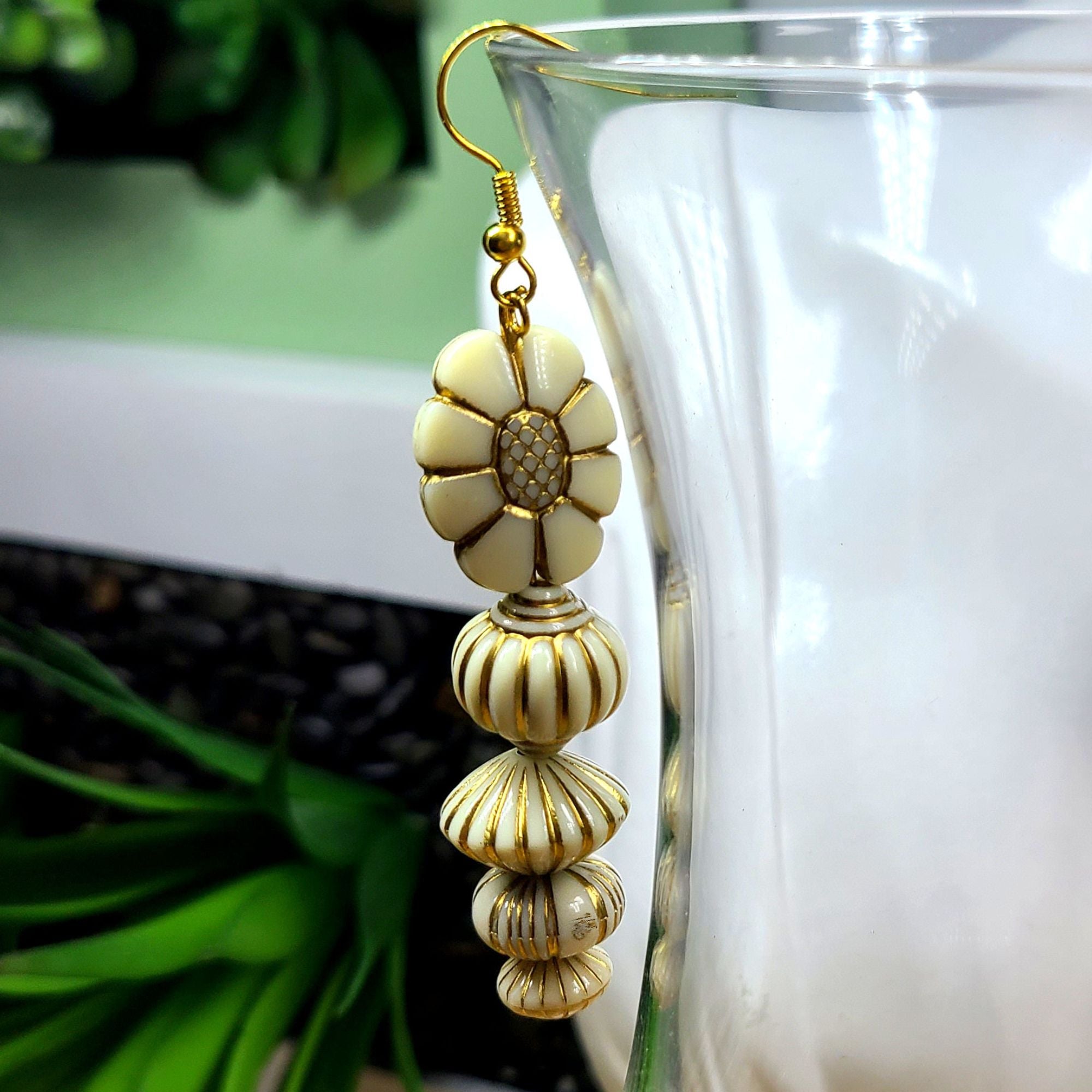 ARTSHOP Vintage 1029 perles ivoire 20MM x10