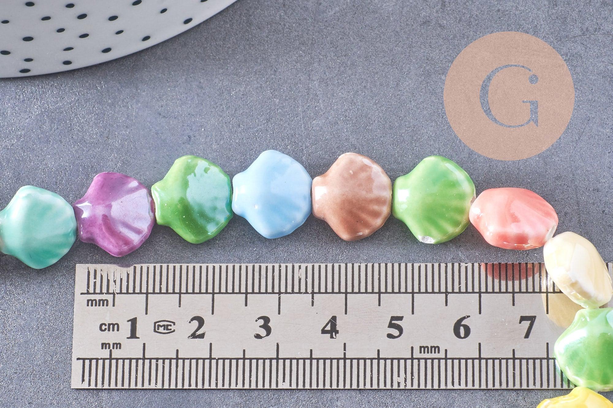 Gingerlily Perles G10324 perle coquillage porcelaine 13,5mm