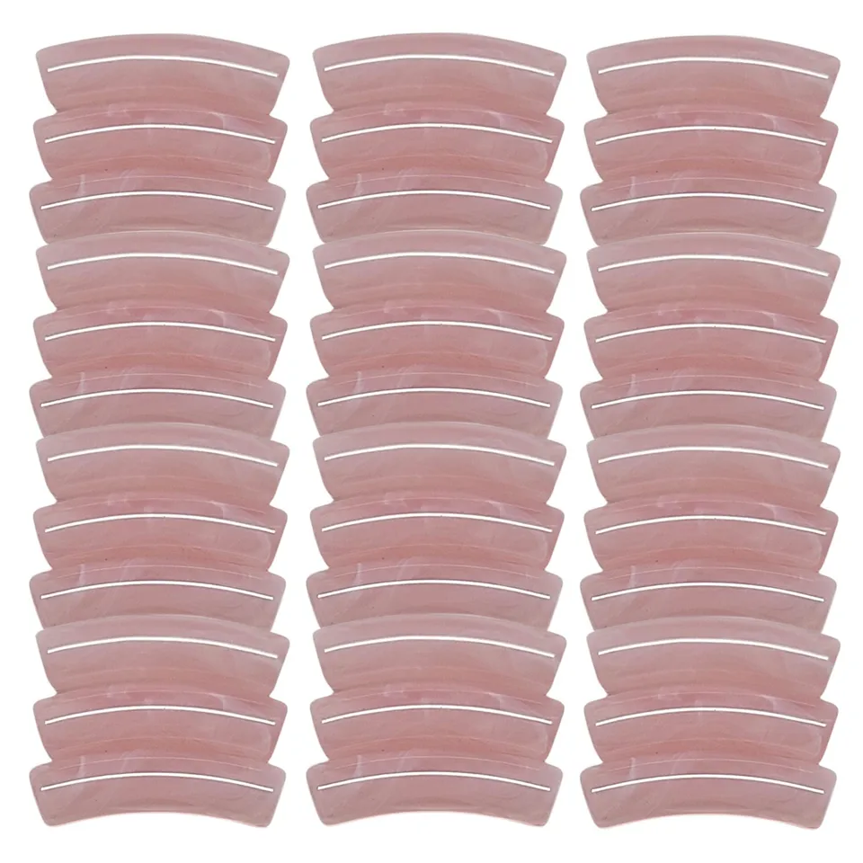 ARTSHOP Tiny Tubes 12 tube incurvé agate rose 5mm x10