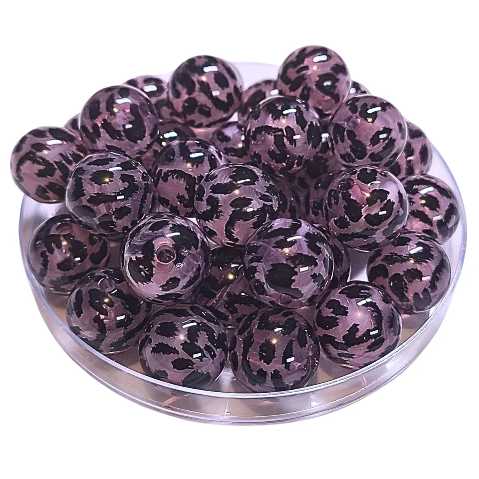 ARTSHOP Boules 16MM 229 boules acrylique léopard mauve x15