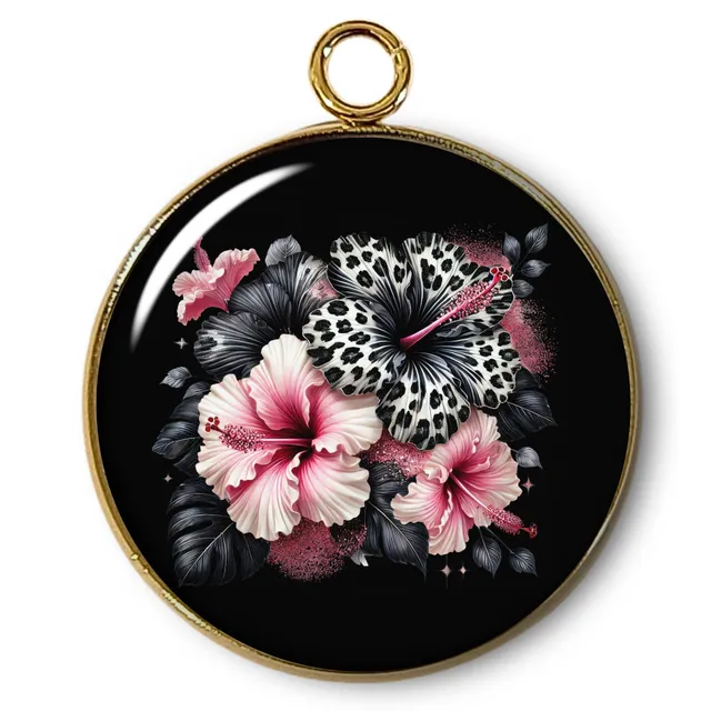 ARTSHOP Intemporel Pendentif Fleur Doré 31mm x1