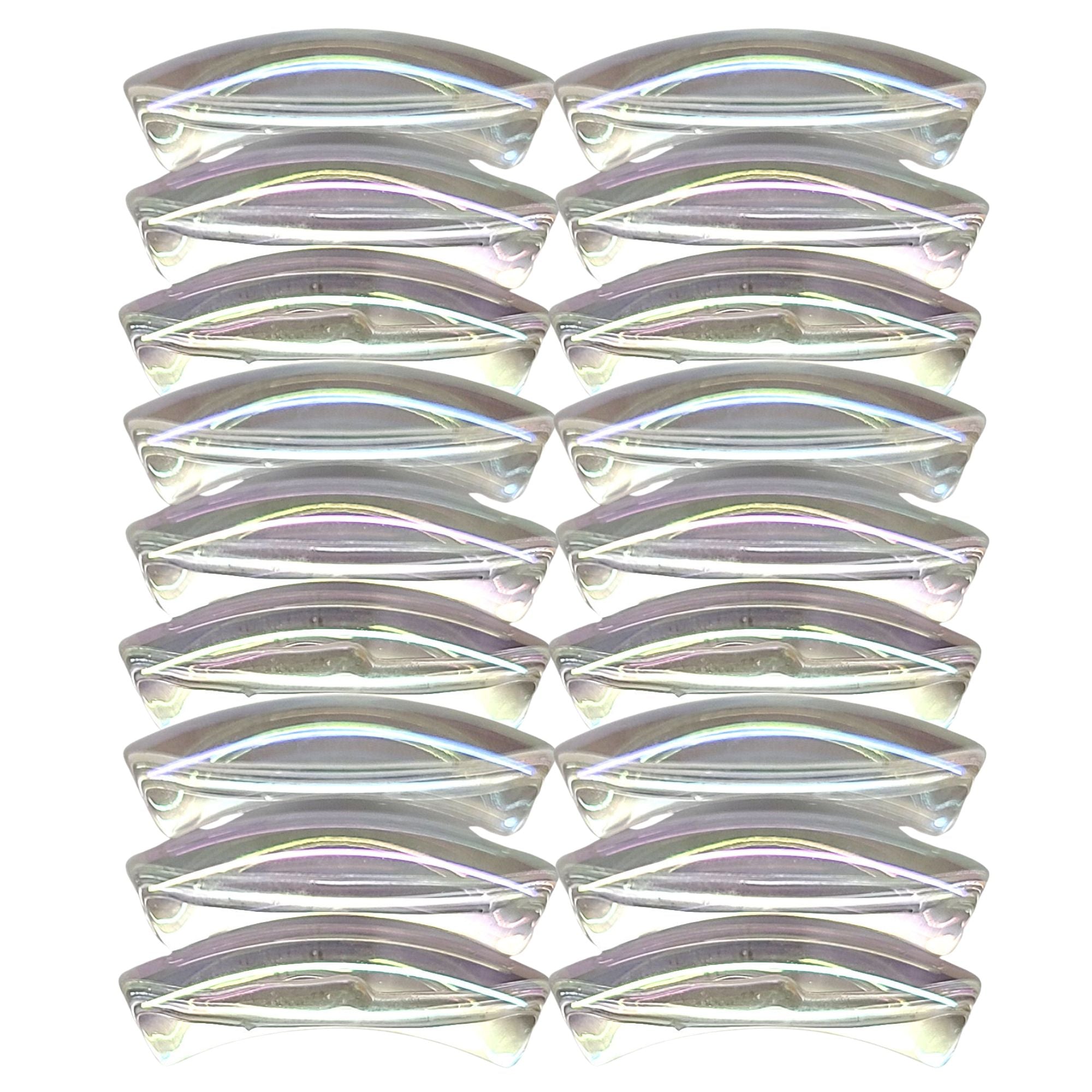 ARTSHOP Tubes 8MM 379 perle tube incurvé x6 cristal AB