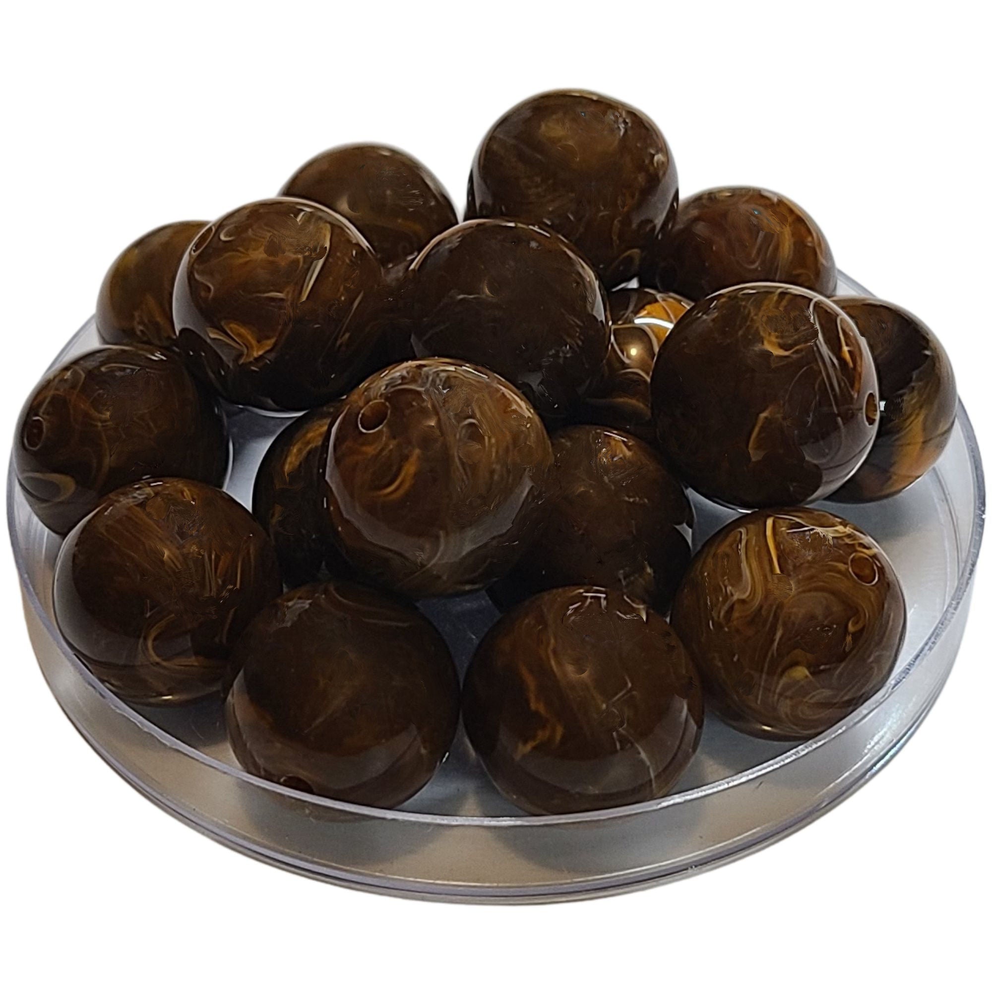 ARTSHOP 383 boule acrylique topaze marbré 20MM