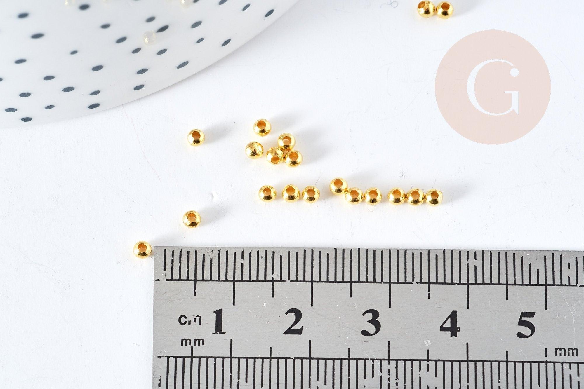 Gingerlily G9841 perles intercalaires laiton doré 2.4mm 1g