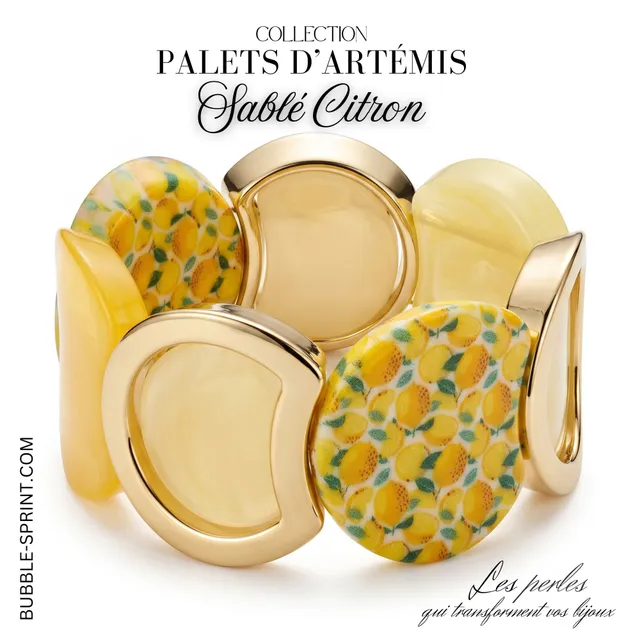 ARTSHOP Bijoux en KITS ARTEMIS bracelet Sablé Citron KIT