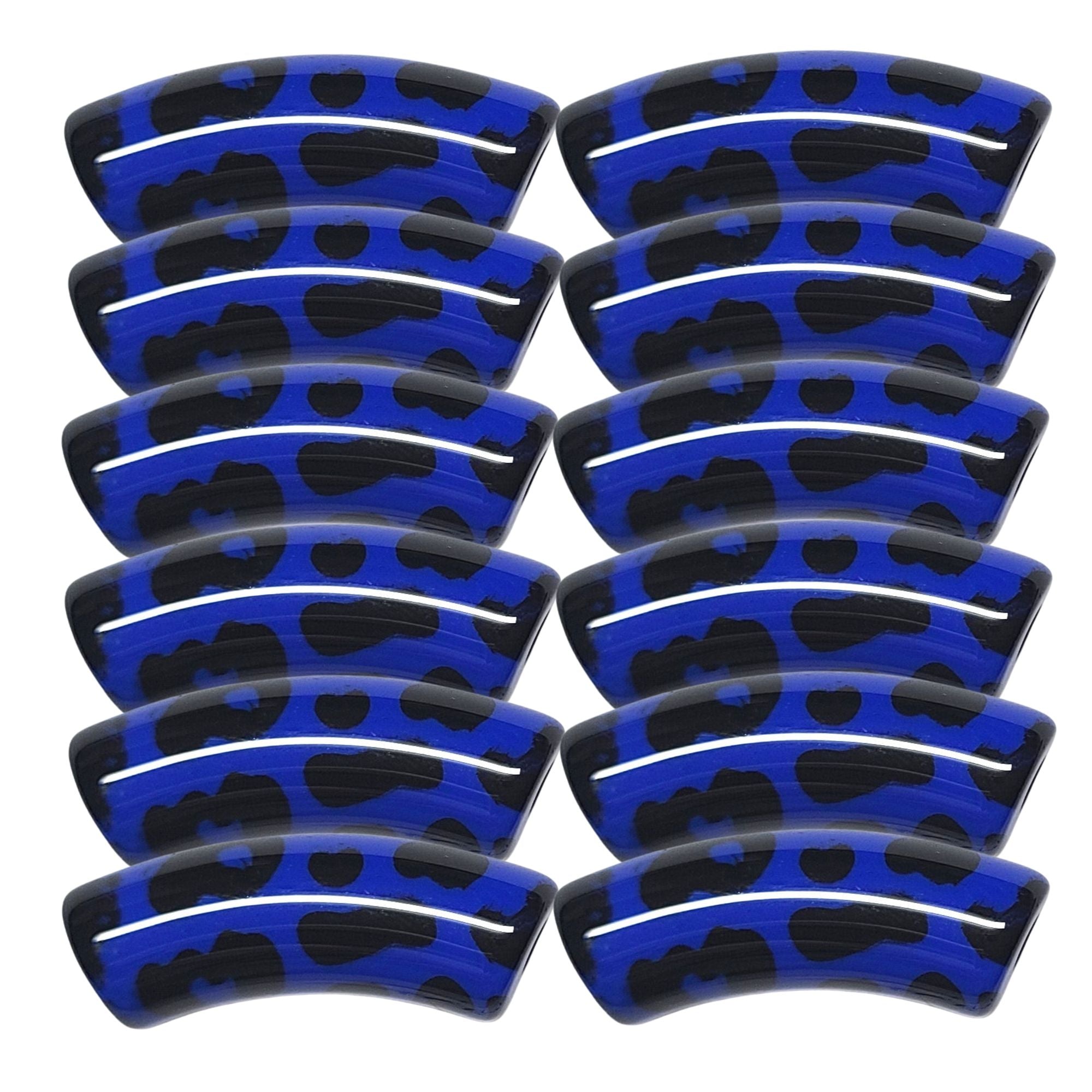 ARTSHOP Tubes 361 Léopard bleu tube incurvé 12mm x1