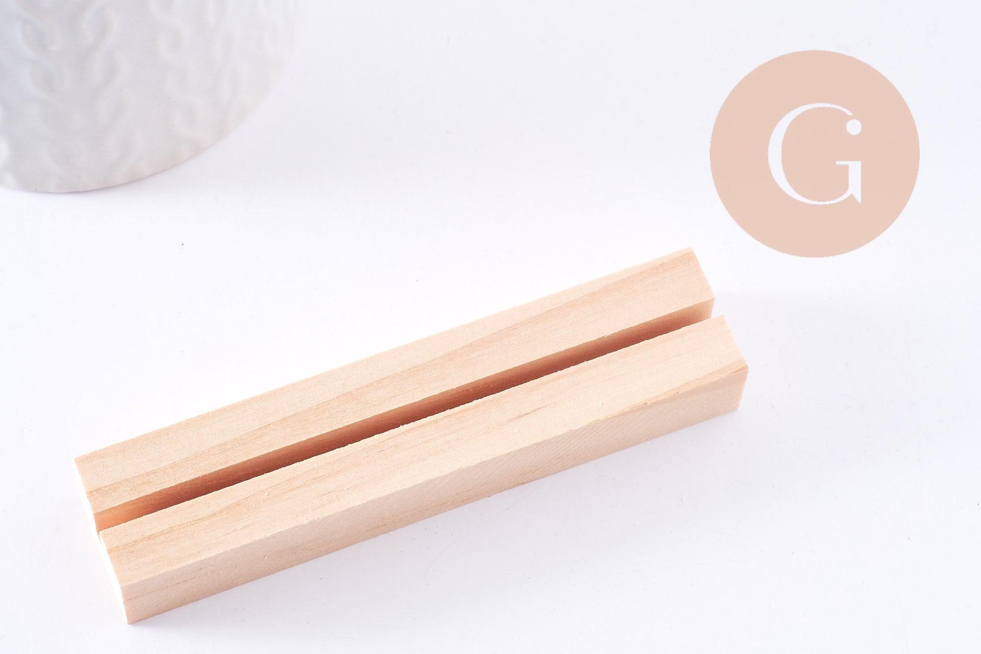 Gingerlily G10238 socle bois rainuré 9,9 cm présentoir