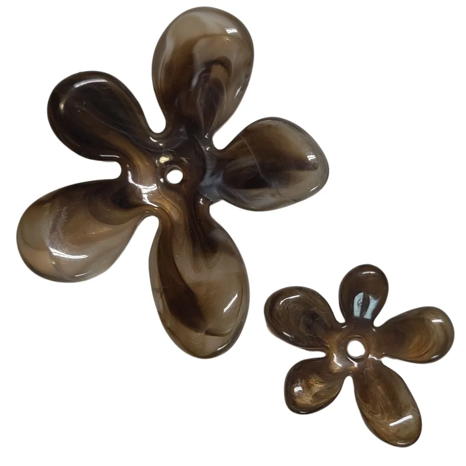 ARTSHOP Flower power 8 fleur sakura havane marbré petite x1