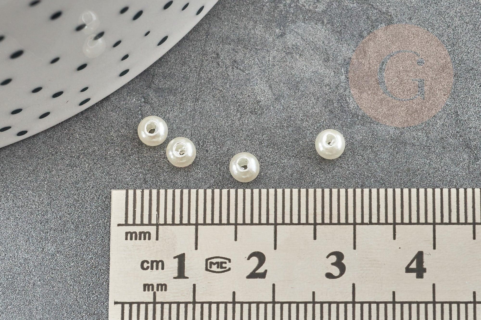 Gingerlily Perles Rondes G9368 beige 4 mm x30
