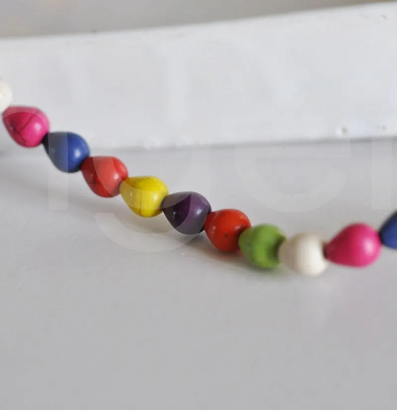 Gingerlily Perles Pierre G1635 gouttes howlite multicolore 10mm x10